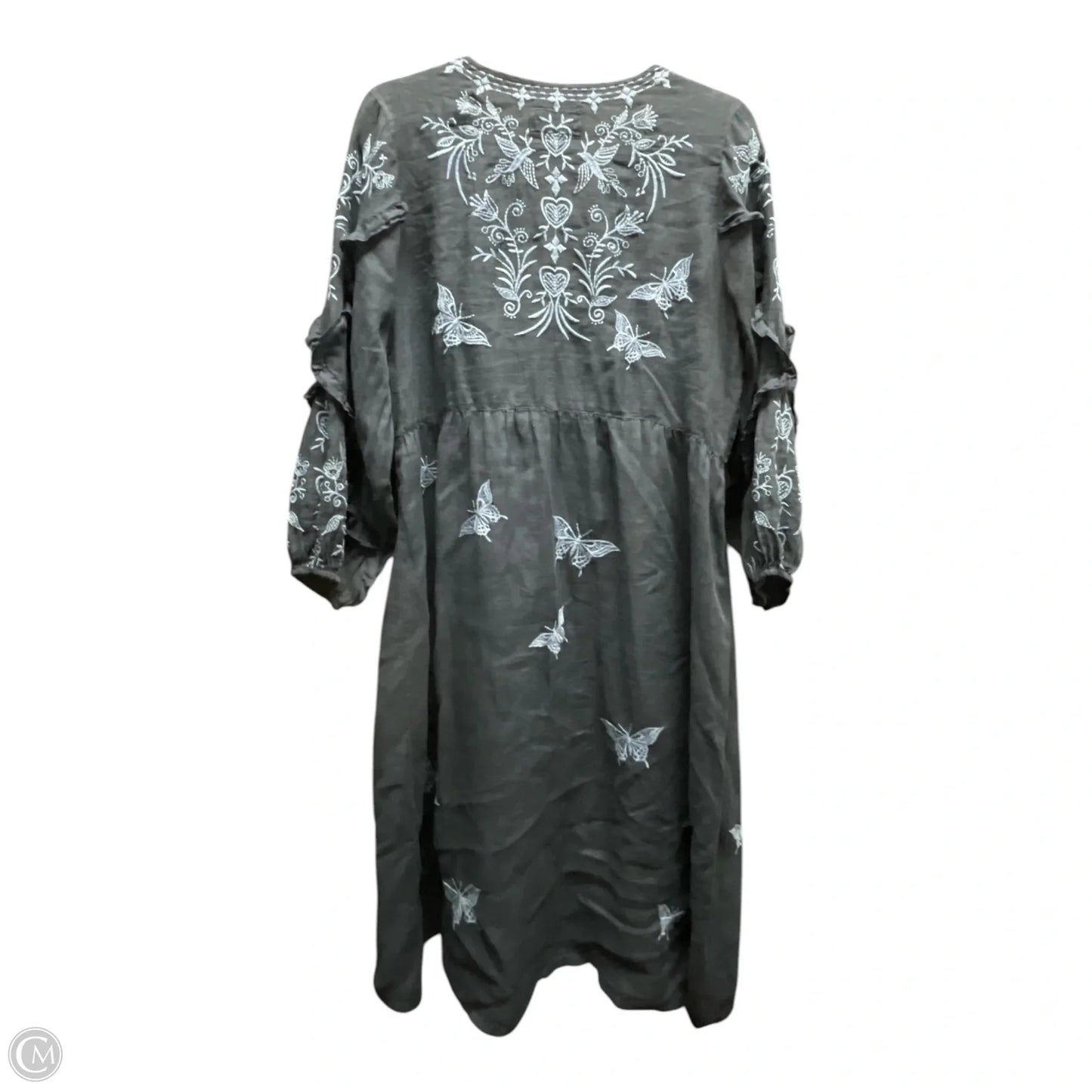 Dress Designer By Johnny Was In Blue, Size: S