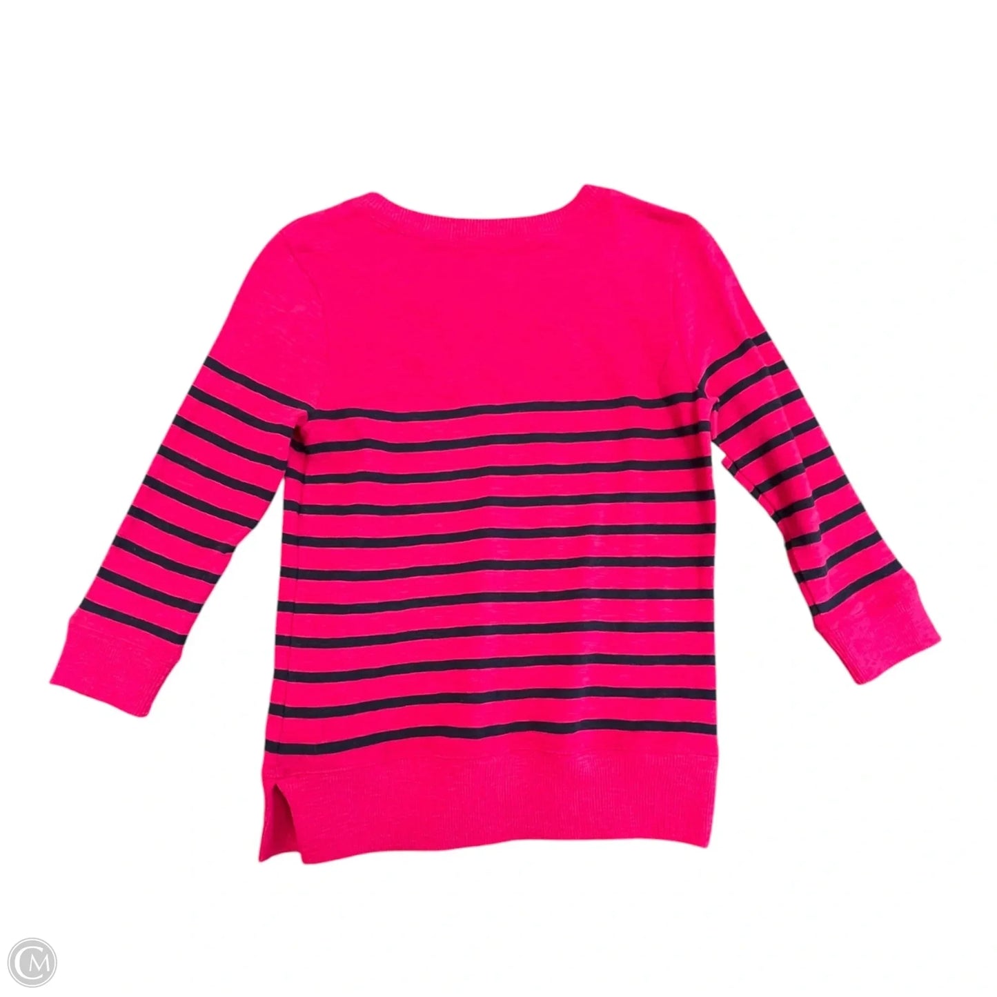 Top 3/4 Sleeve By Gap In Striped Pattern, Size: Xs