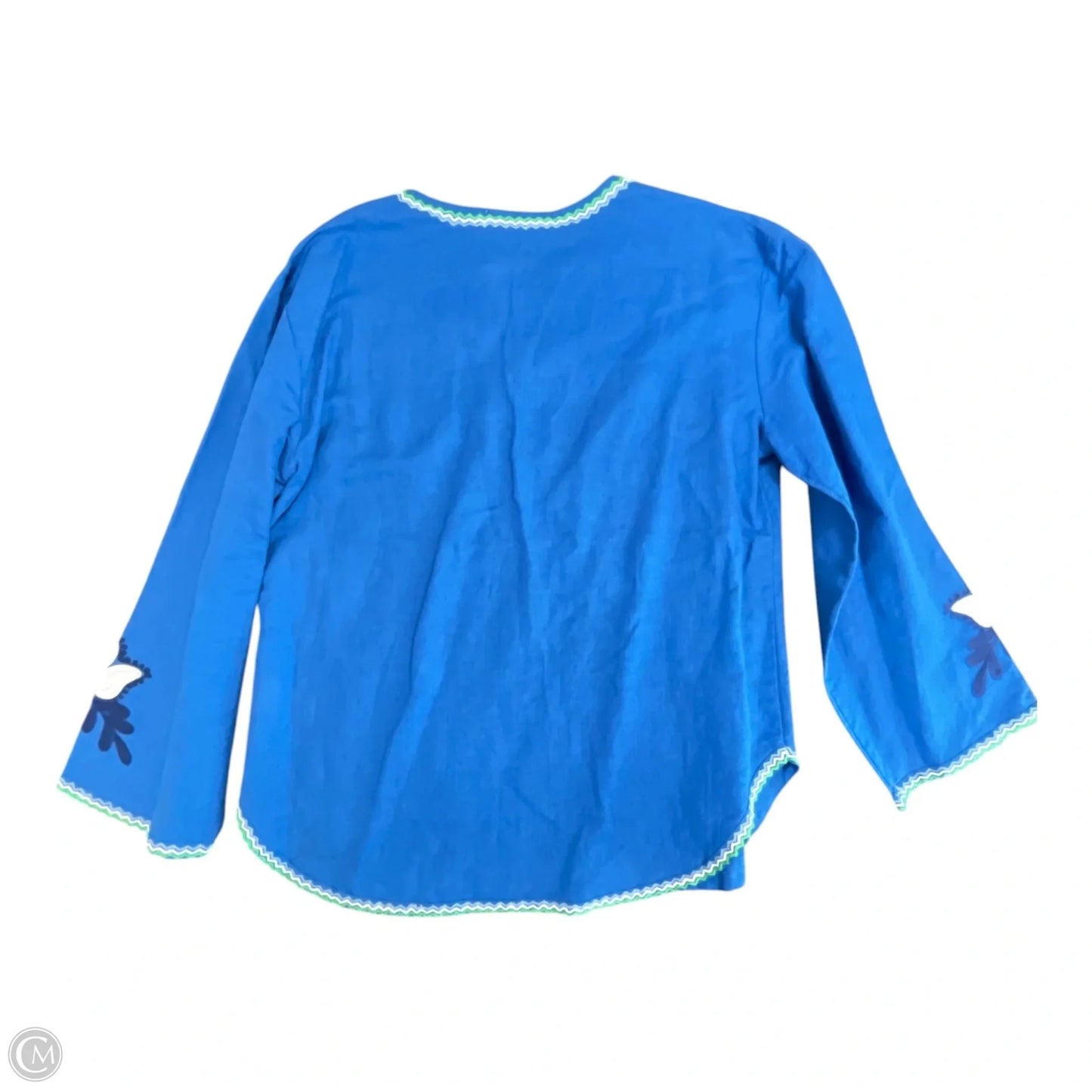 Tunic Designer By Tory Burch In Blue & Green, Size: M