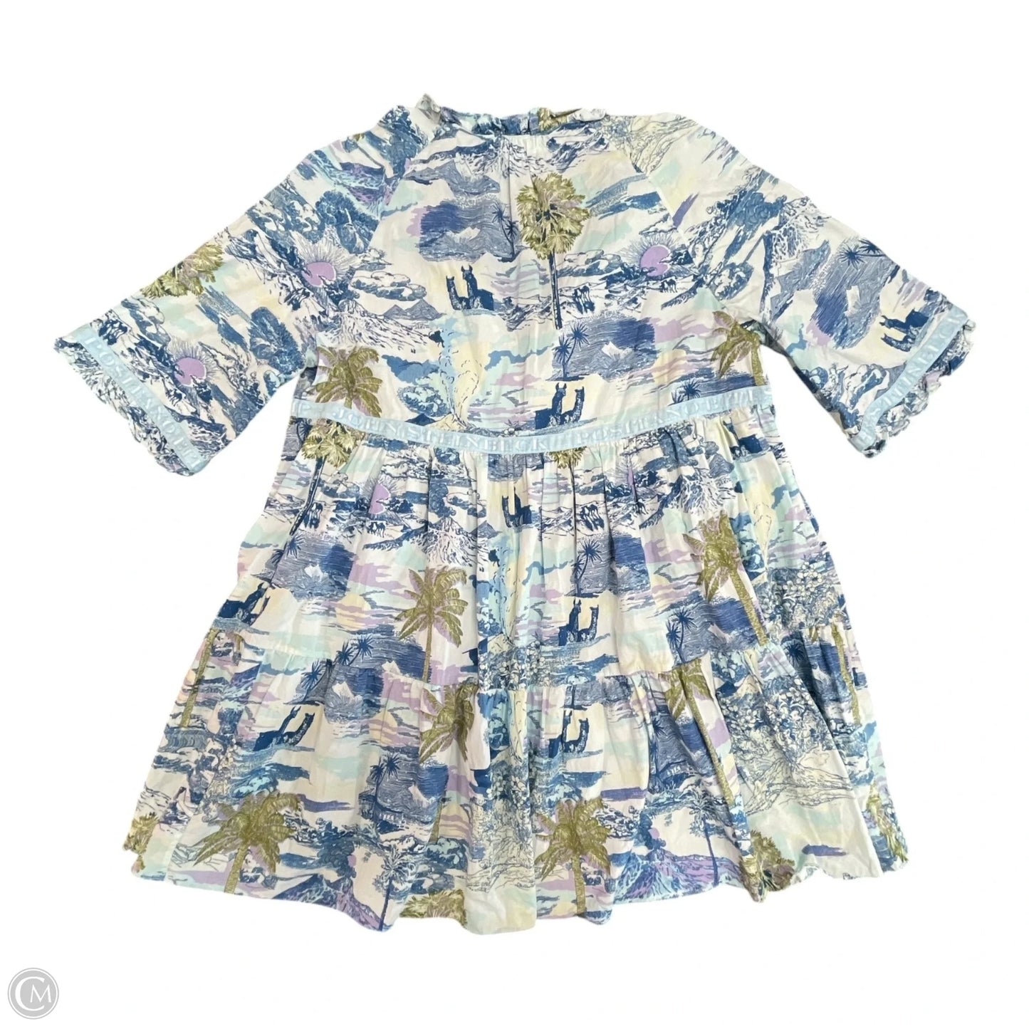 Dress Casual Short By EMPORIO SIRENUSE In Tropical Print, Size: L