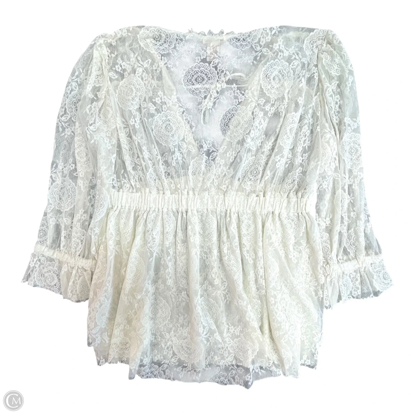 Blouse Long Sleeve By Sundance In Cream, Size: L