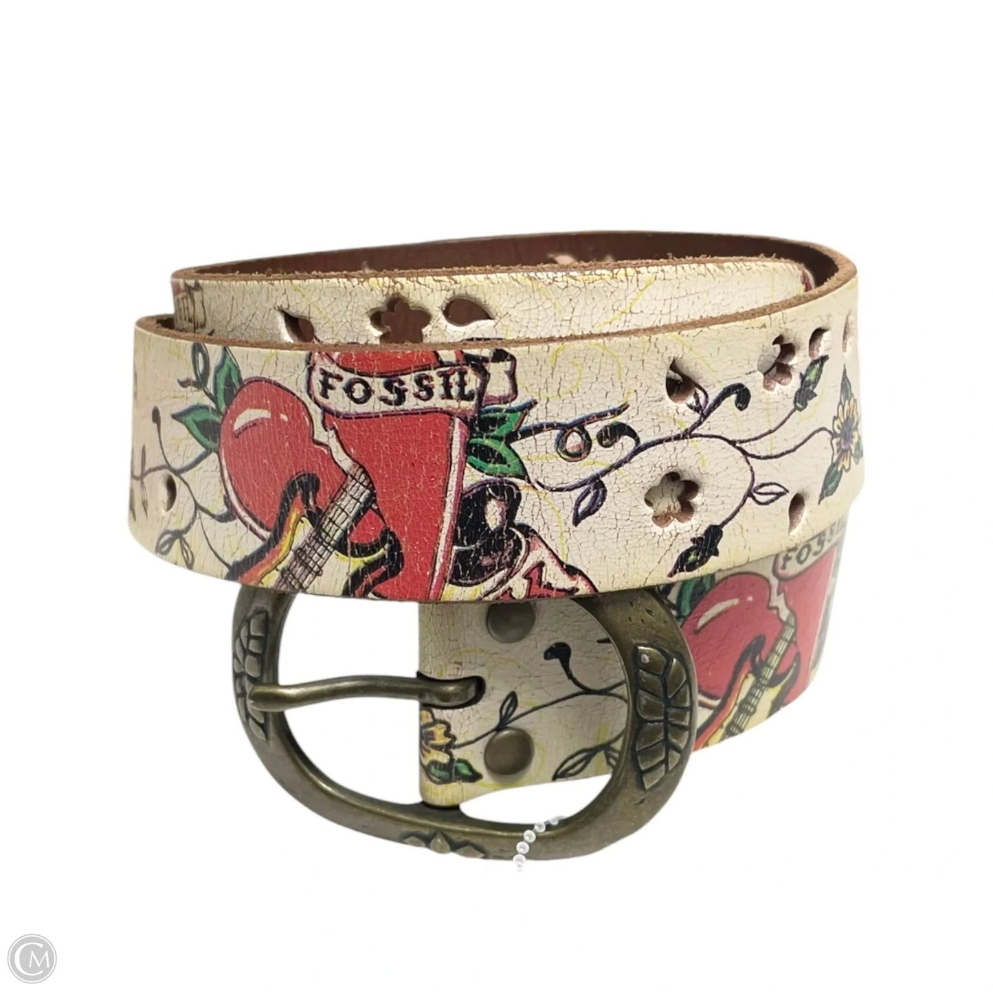 Belt Leather By Fossil, Size: Small