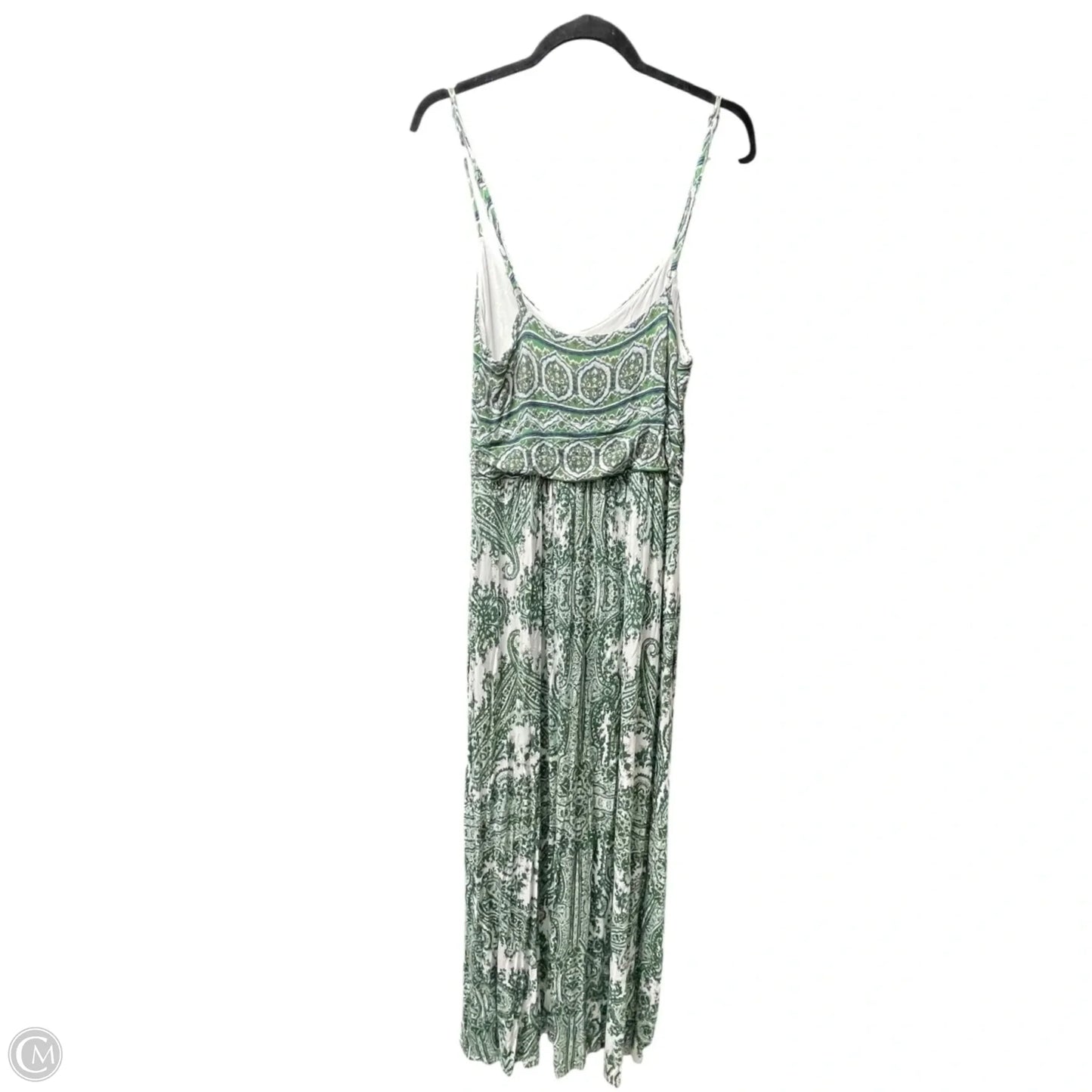 Dress Casual Maxi By Moulinette Soeurs In Green & White, Size: L