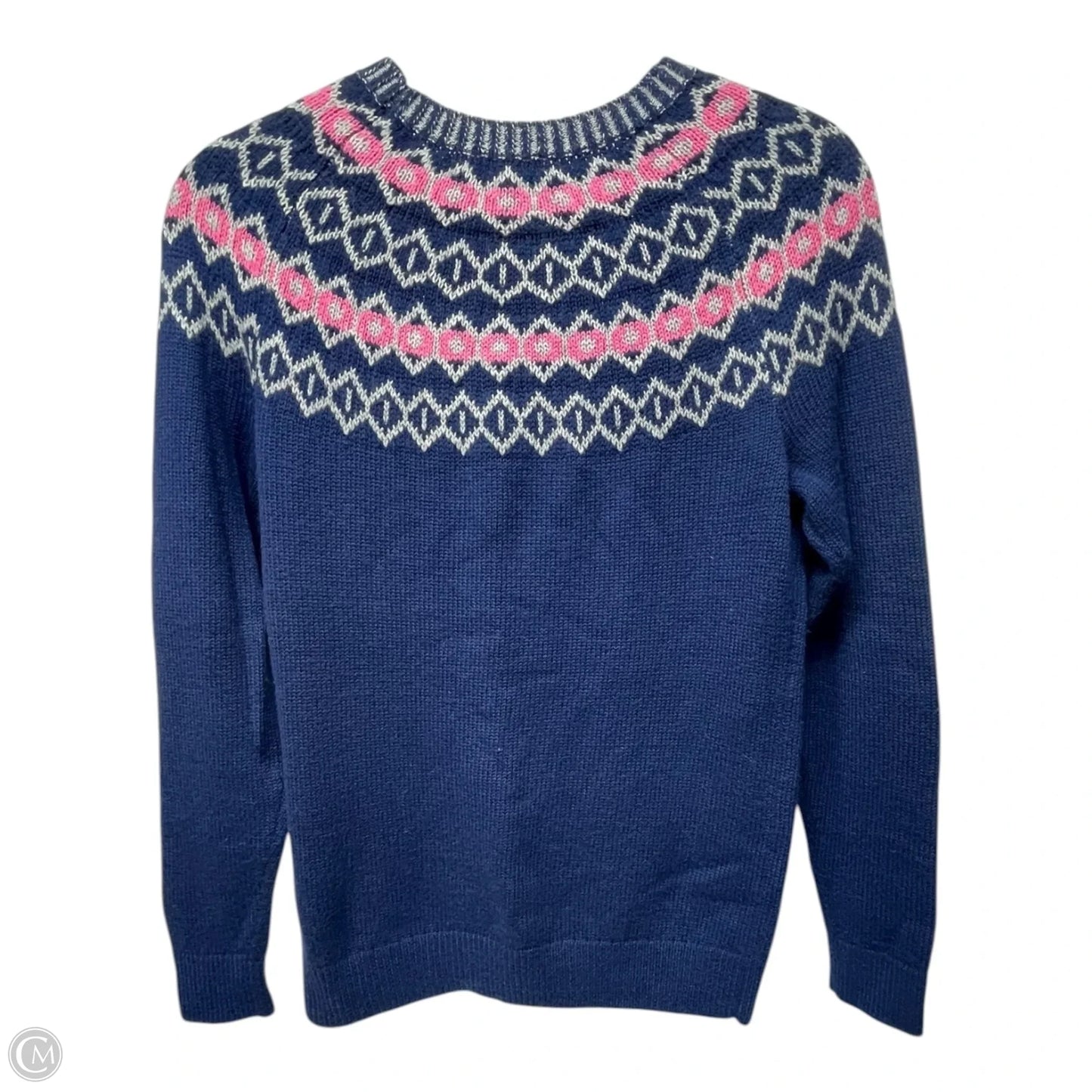 Sweater By Talbots In Blue & Pink, Size: Sp