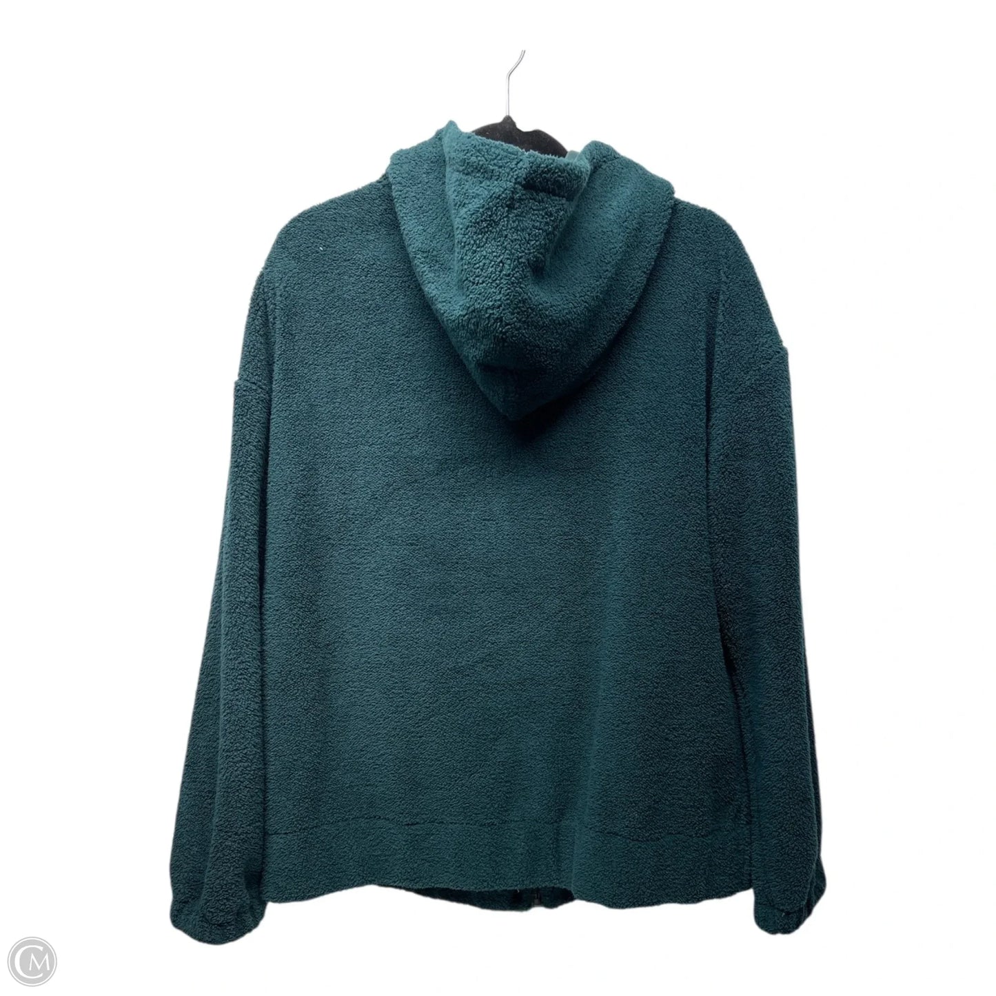 Jacket Faux Fur & Sherpa By Grace & Lace In Green, Size: L