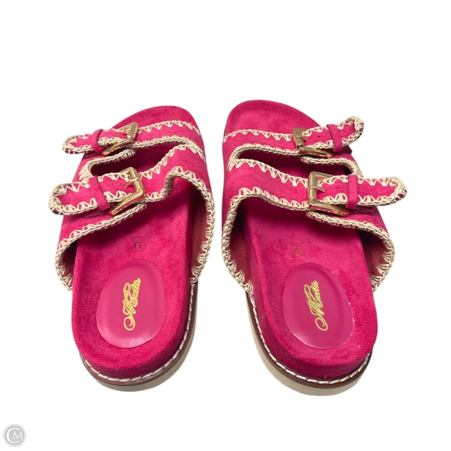 Sandals Flats By Clothes Mentor In Pink, Size: 9