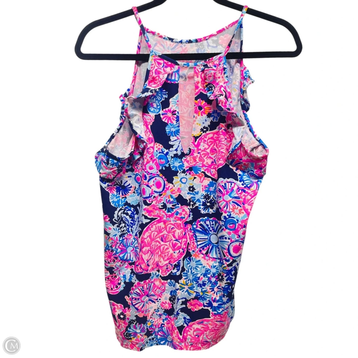Top Sleeveless Designer By Lilly Pulitzer In Floral Print, Size: L