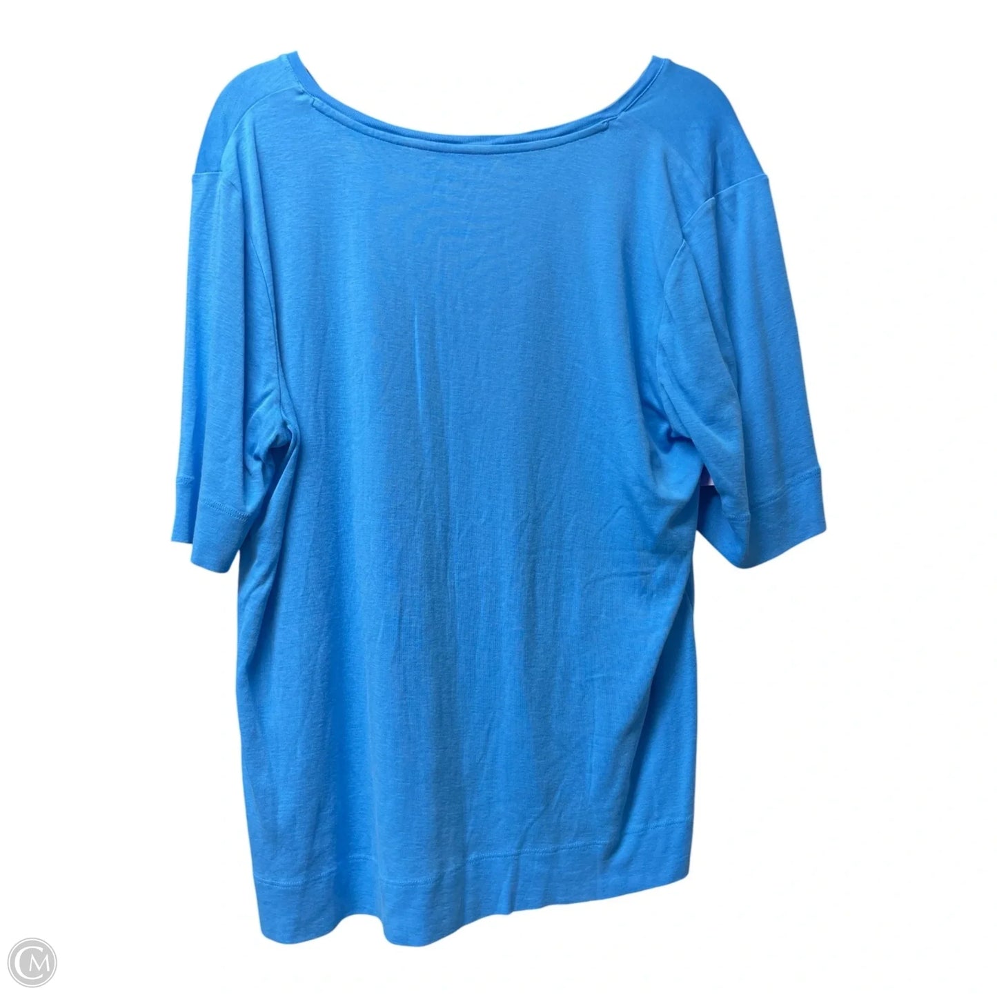 Top Short Sleeve By Chicos In Blue, Size: Xl