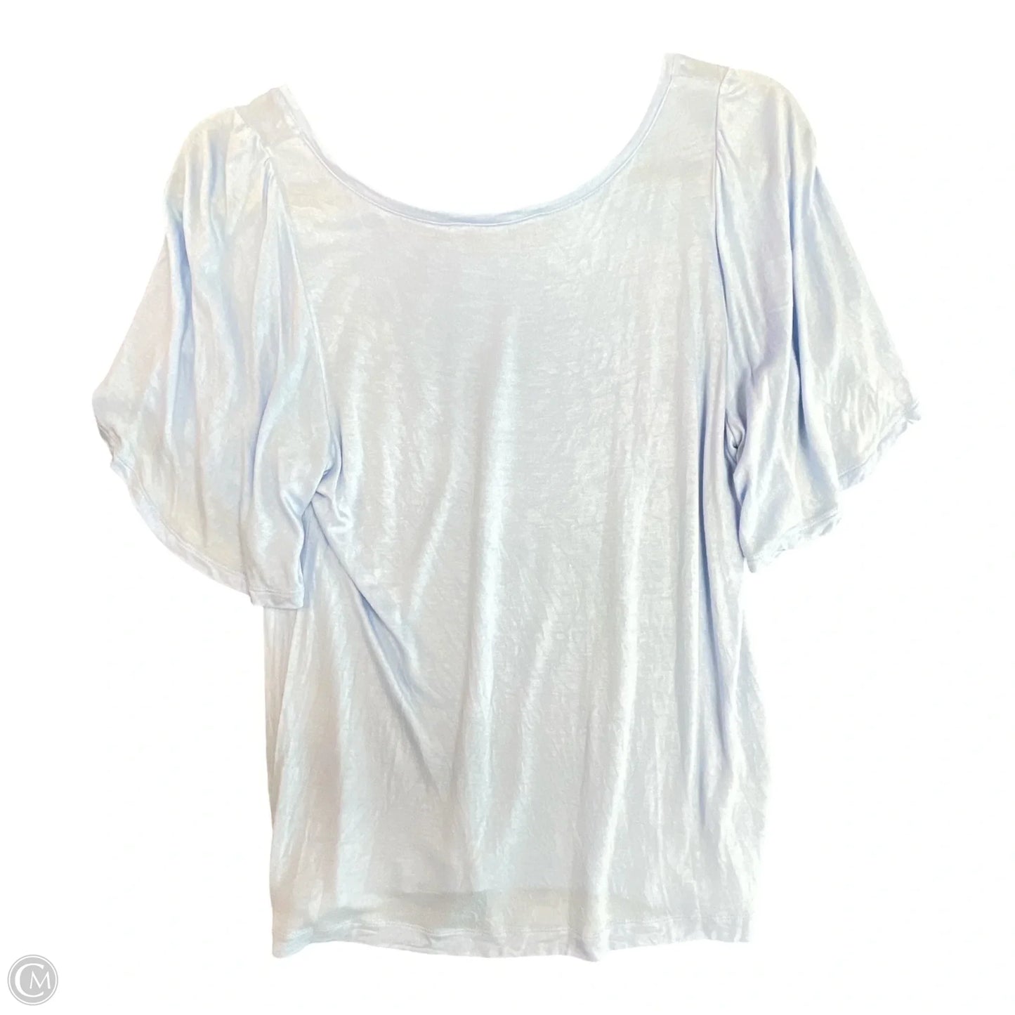 Top Short Sleeve By Loft In Blue, Size: Xs