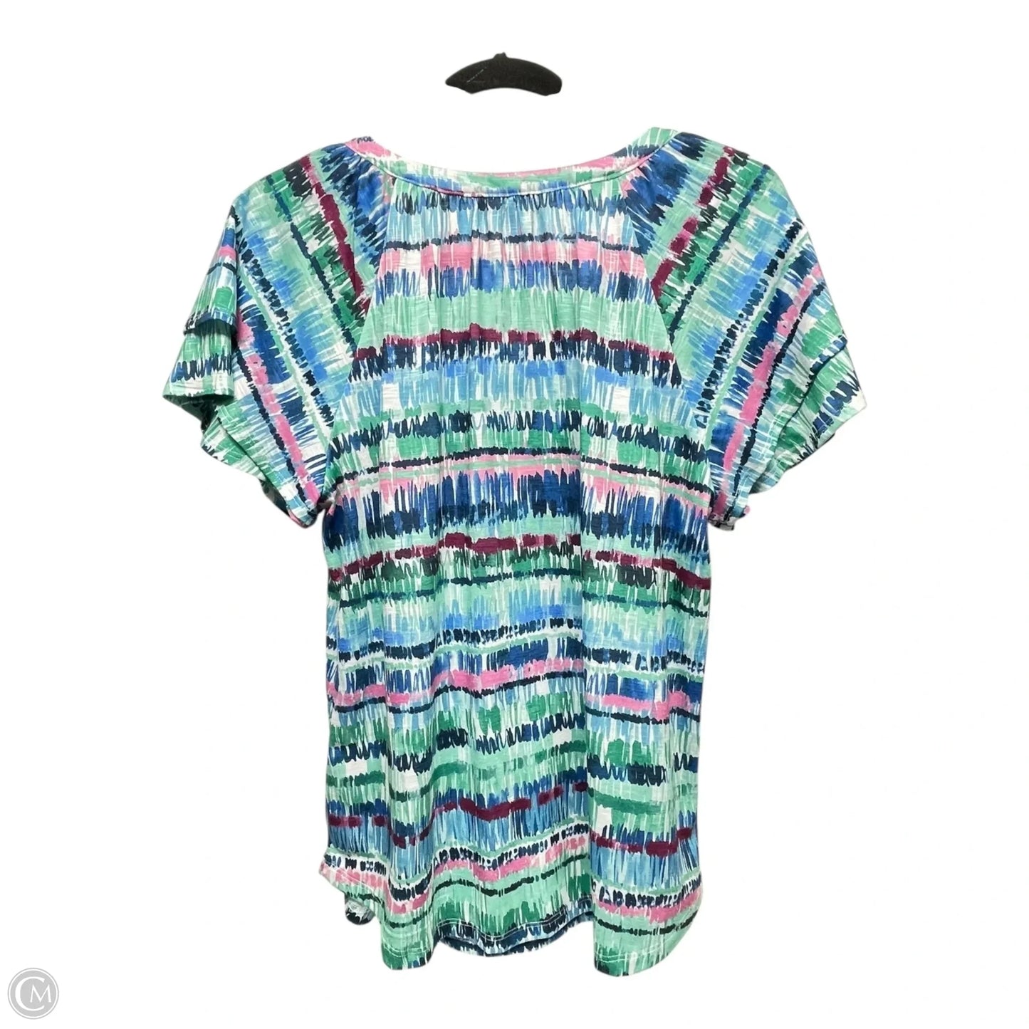 Top Short Sleeve By Allison Daley In Multi-colored, Size: S