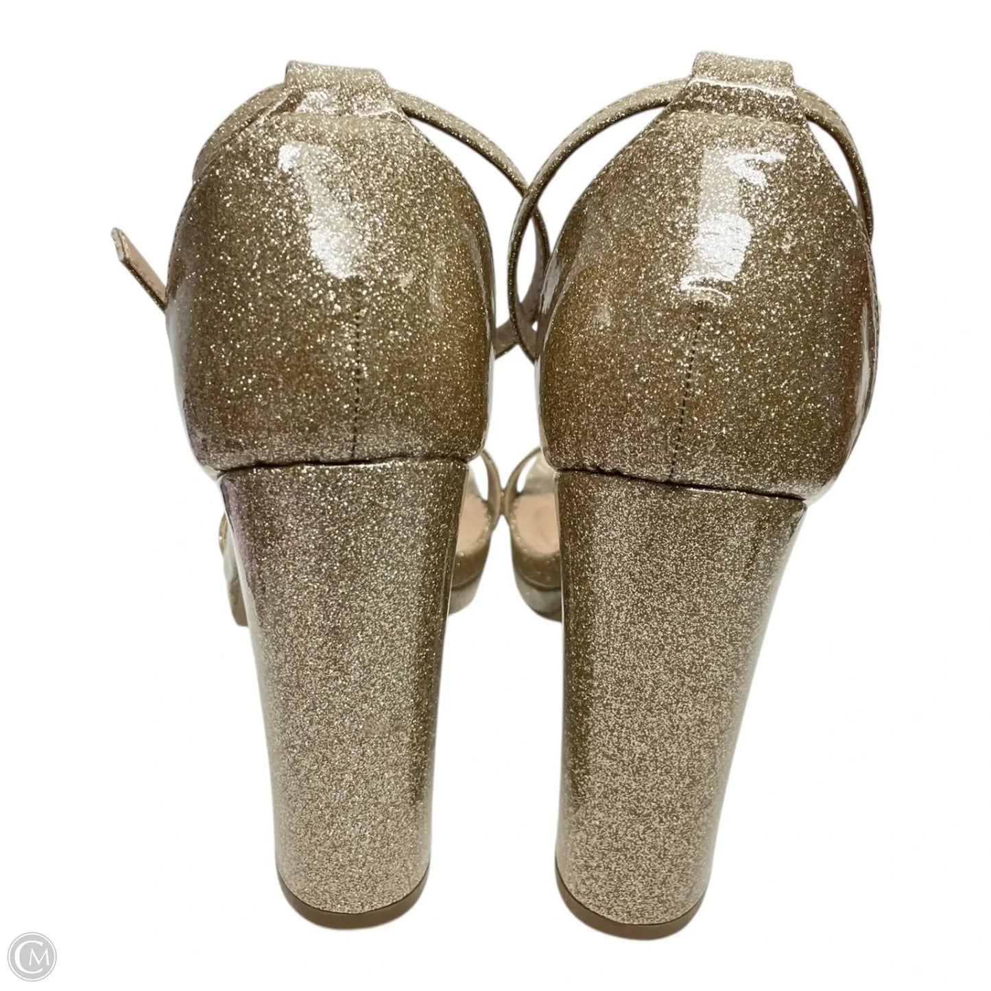 Shoes Heels Block By Windsor In Gold, Size: 10