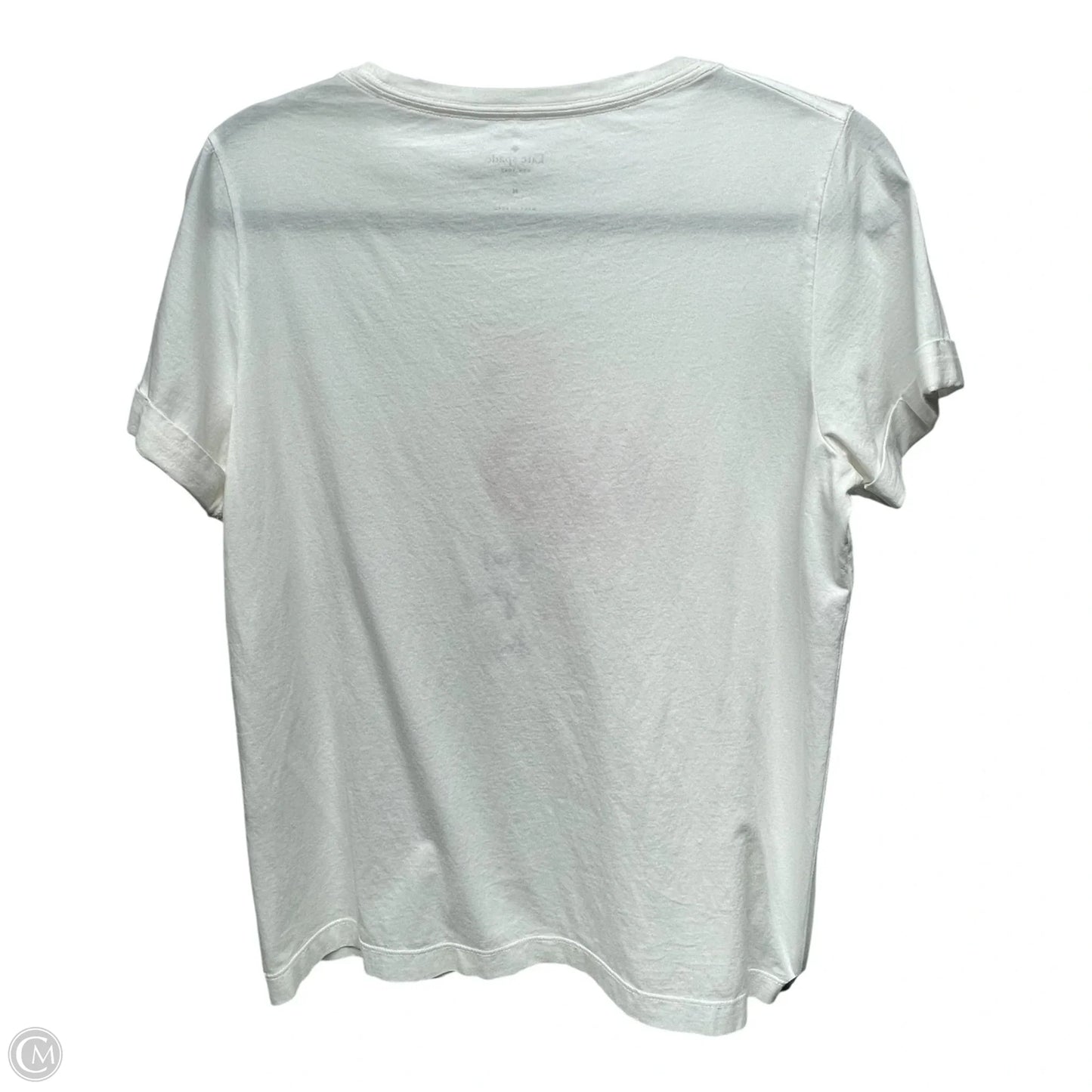 Top Short Sleeve Designer By Kate Spade In Animal Print, Size: M