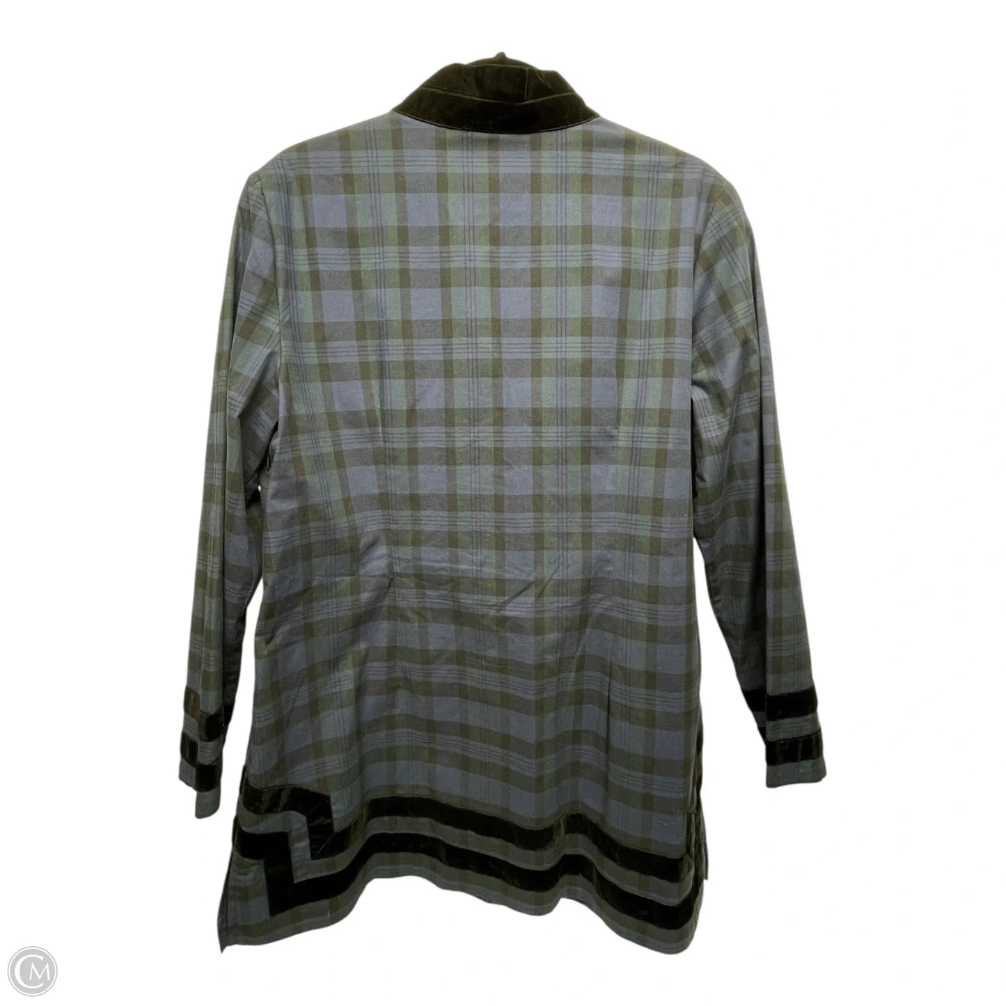 Top Long Sleeve By Sail To Sable In Plaid Pattern, Size: L