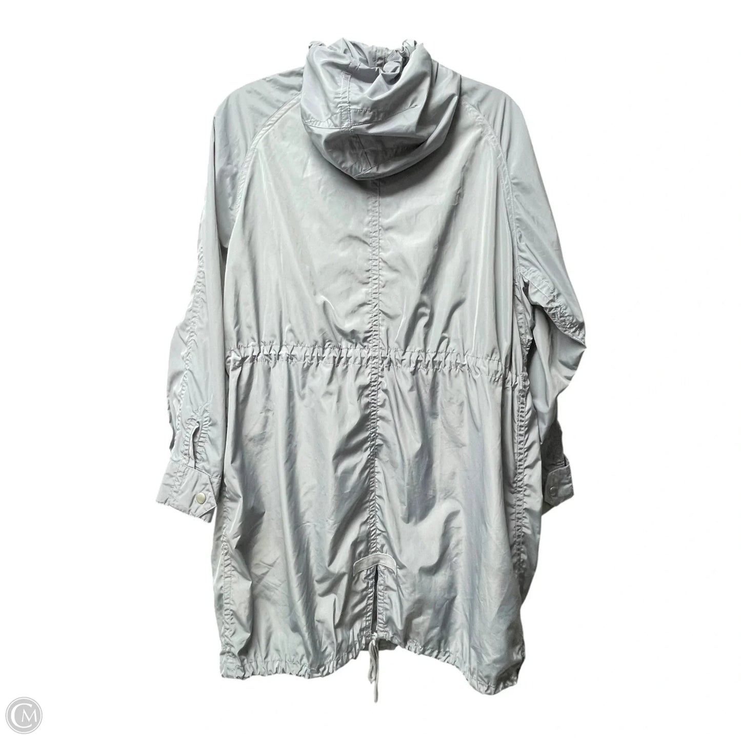 Jacket Windbreaker By Gap In Grey, Size: S