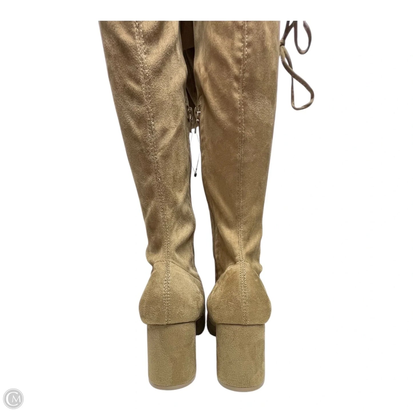Boots Over-the-knee Heels By Clothes Mentor In Tan, Size: 10