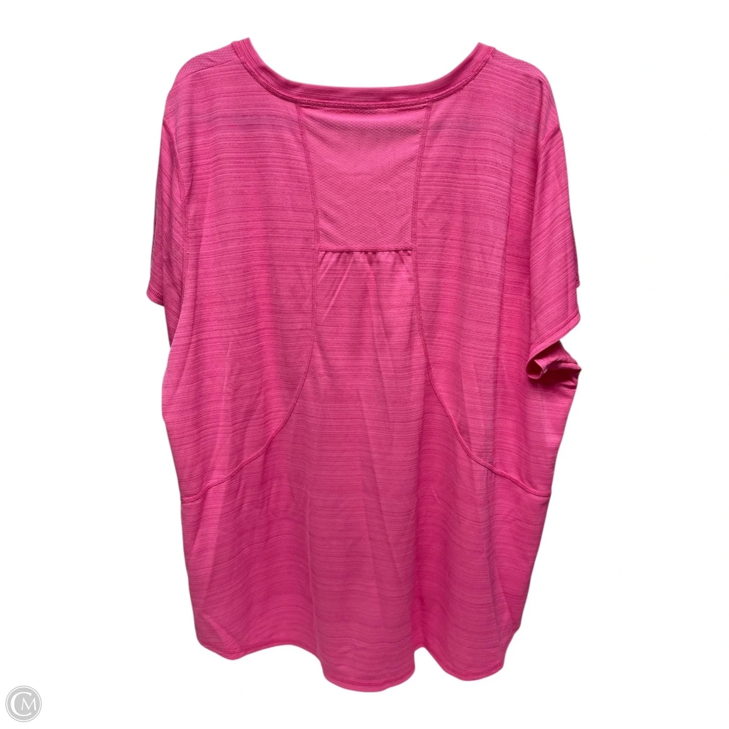 Athletic Top Short Sleeve By Xersion In Pink, Size: 3x