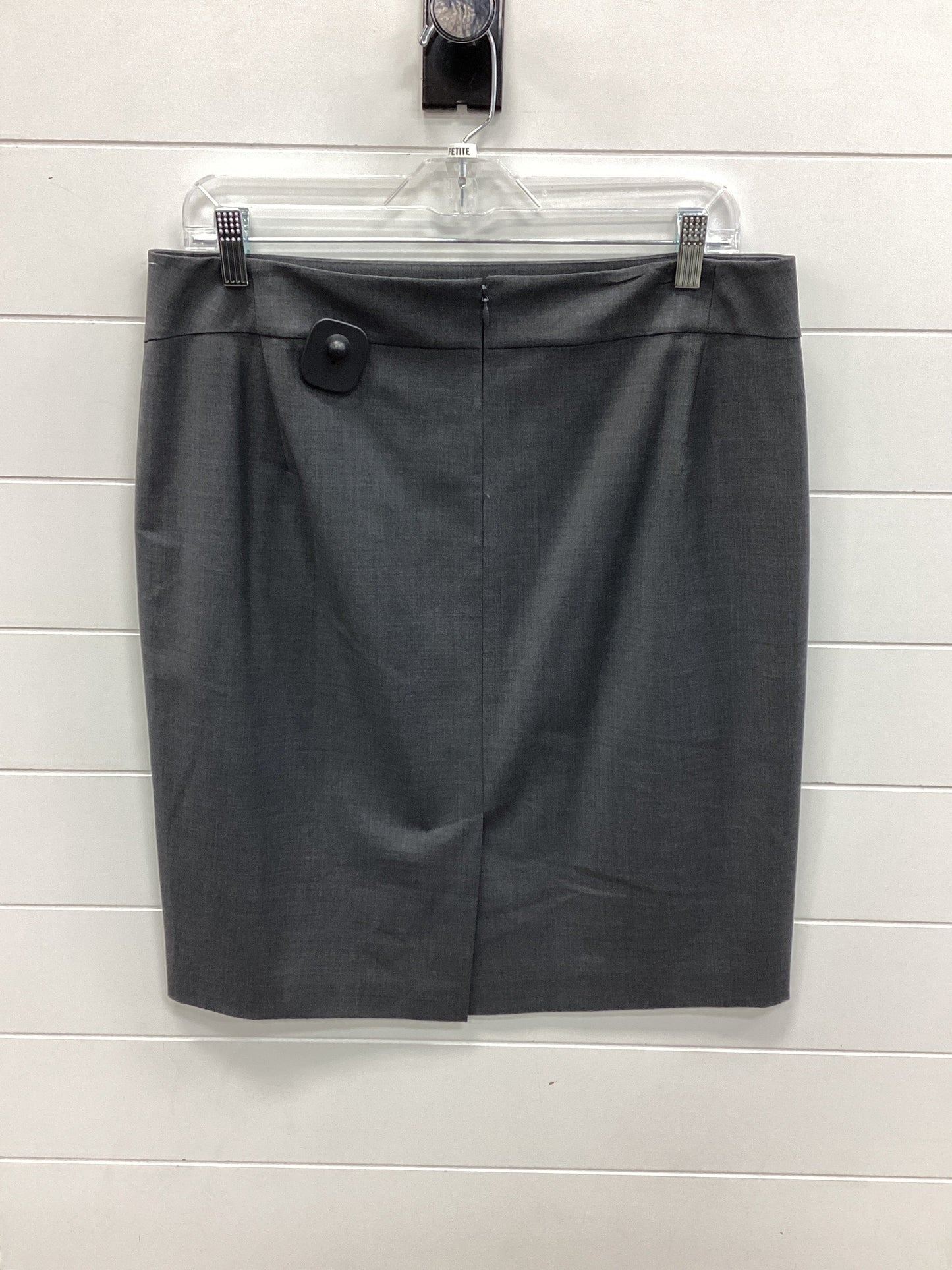 Skirt Midi By Ann Taylor In Grey, Size:12P