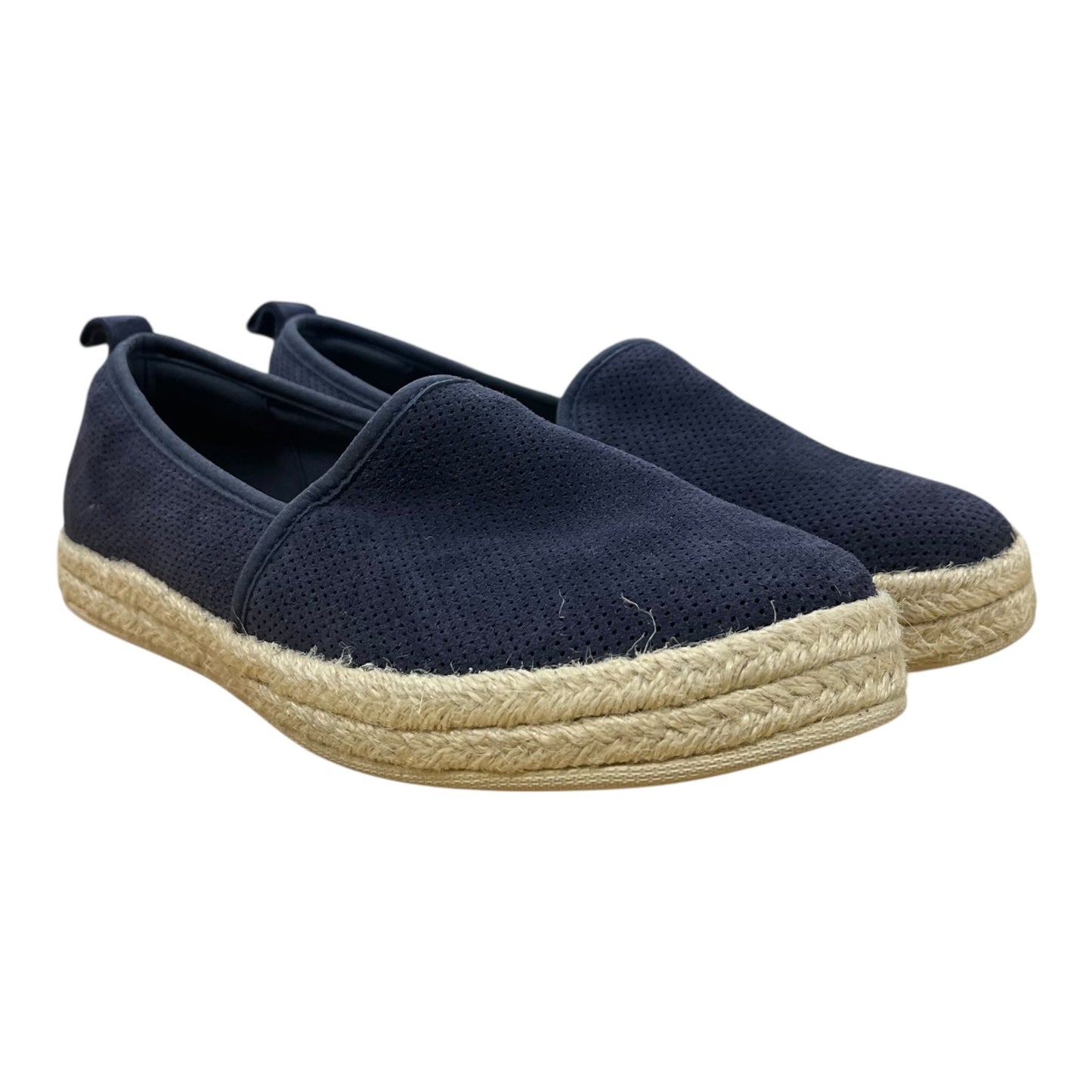 Shoes Flats By Clarks In Blue & Cream, Size:7.5