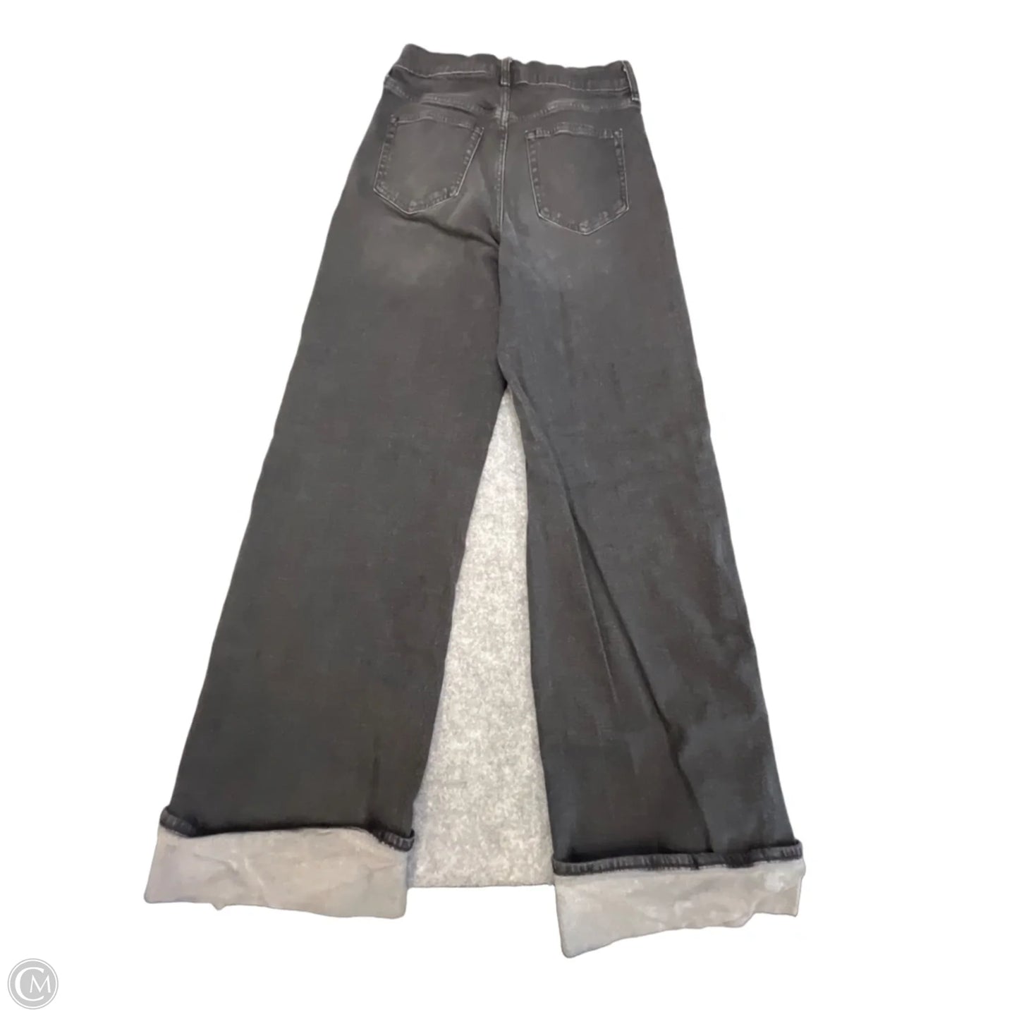 Jeans Wide Leg By Gap In Black Denim, Size: 8