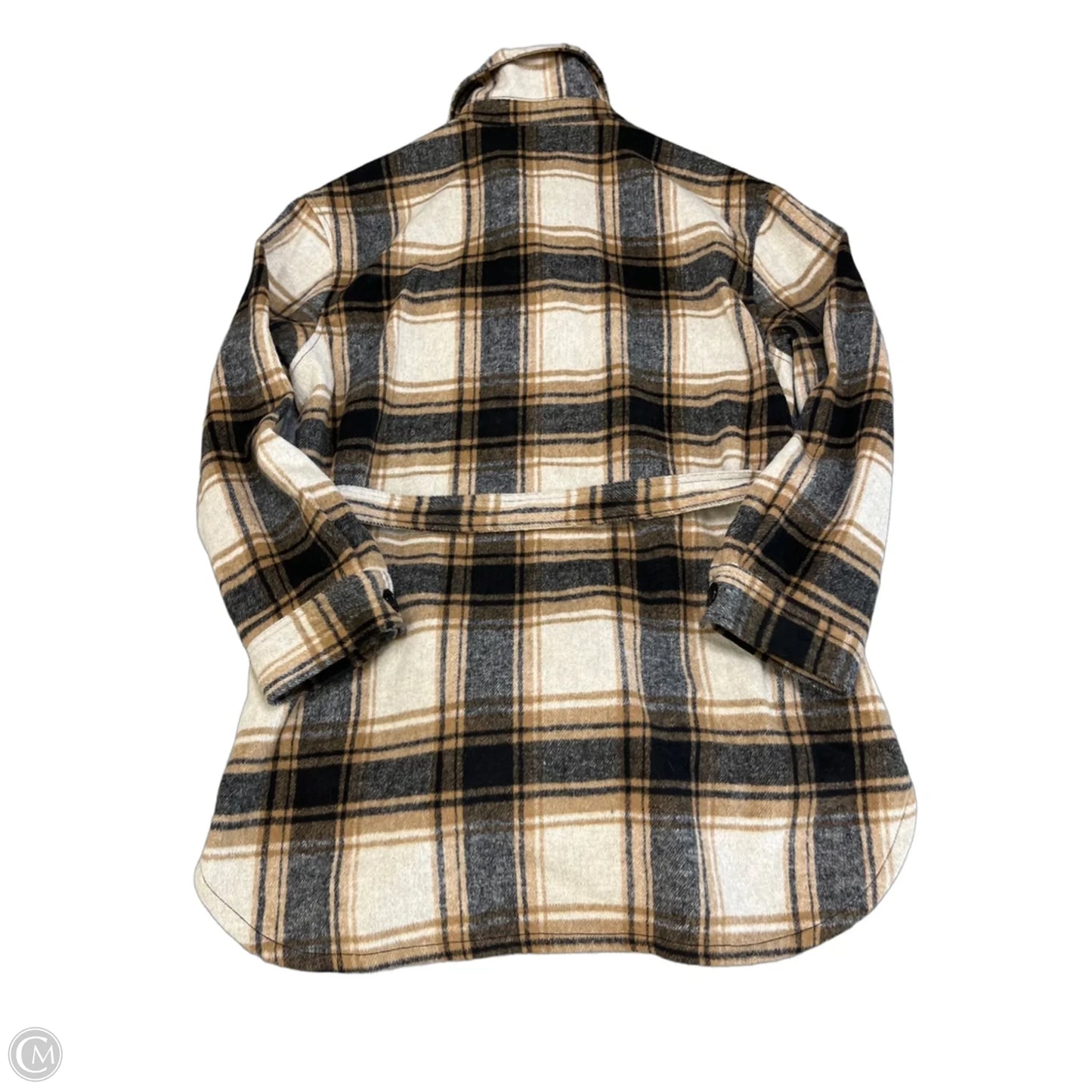 Jacket Shirt By Sanctuary In Plaid Pattern, Size: L