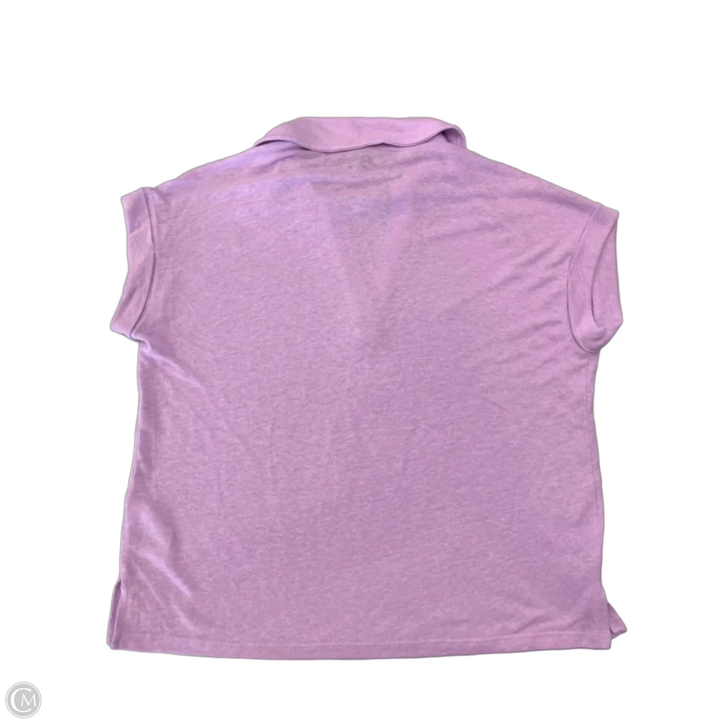 Top Short Sleeve Basic By Banana Republic In Purple, Size: S