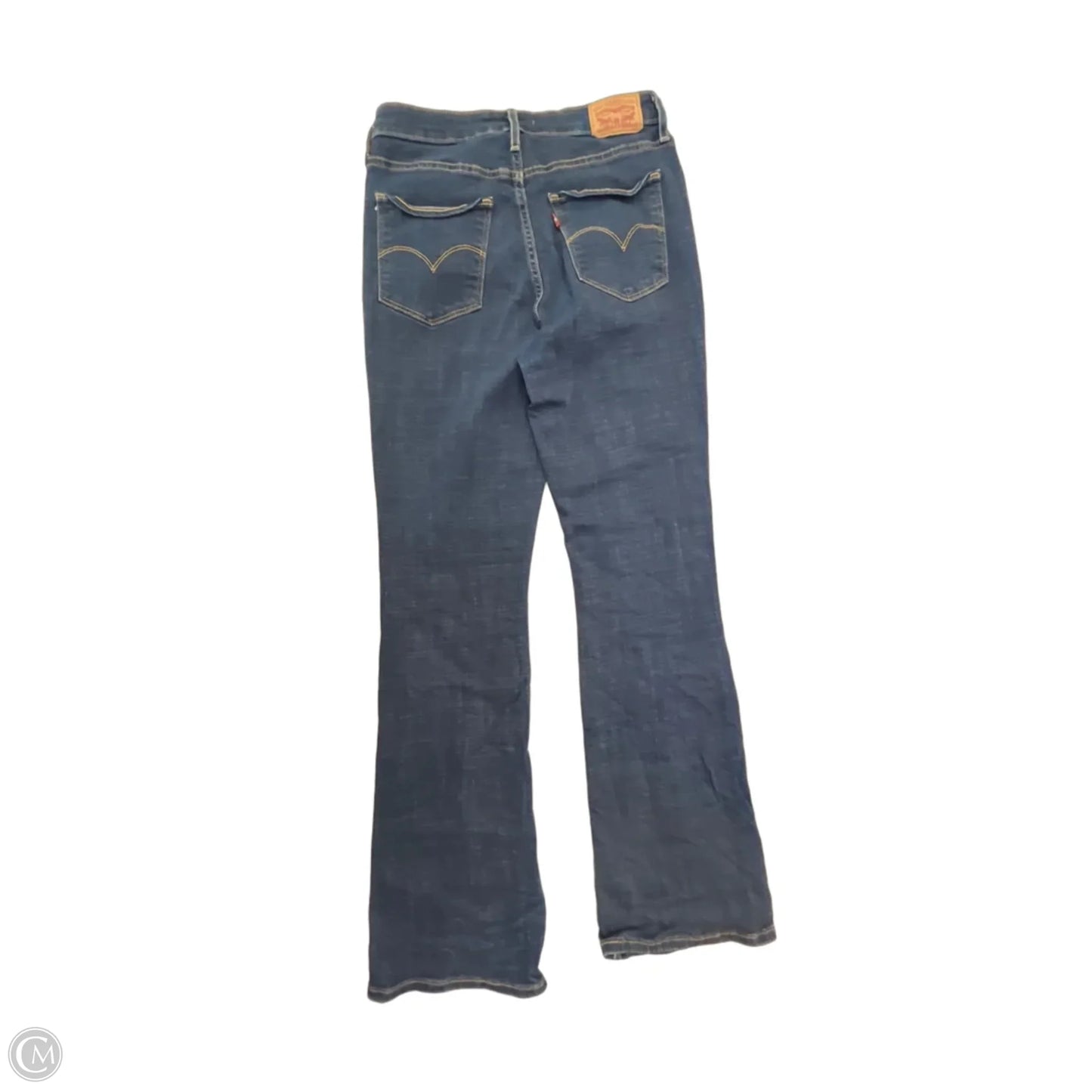 Jeans Boot Cut By Levis In Blue Denim, Size: 10