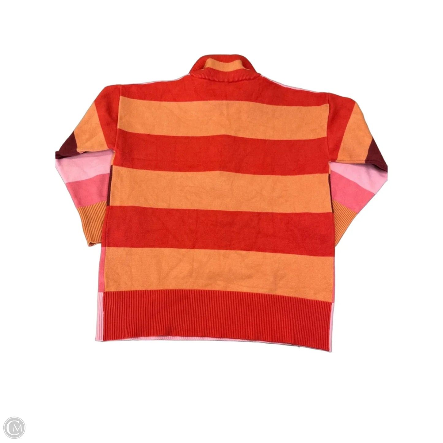 Sweater By Clothes Mentor In Striped Pattern, Size: L