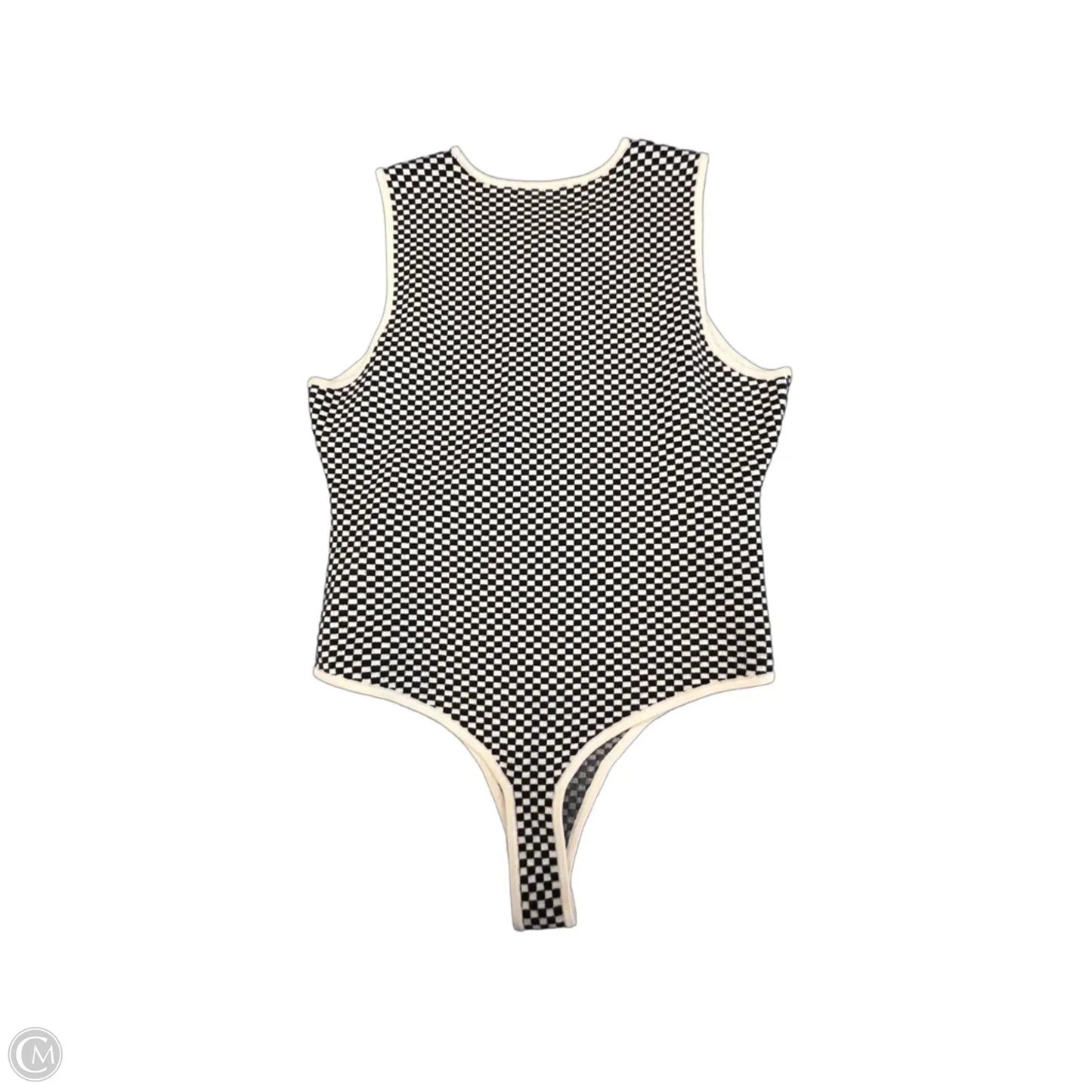Bodysuit By 4th & Reckless In Checkered Pattern, Size: Xl