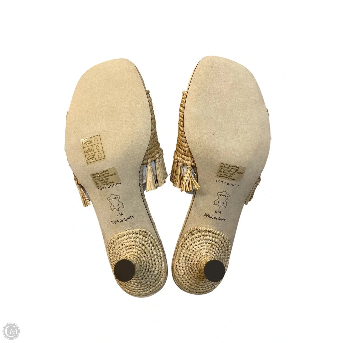 Sandals Designer By Tory Burch In Tan, Size: 6