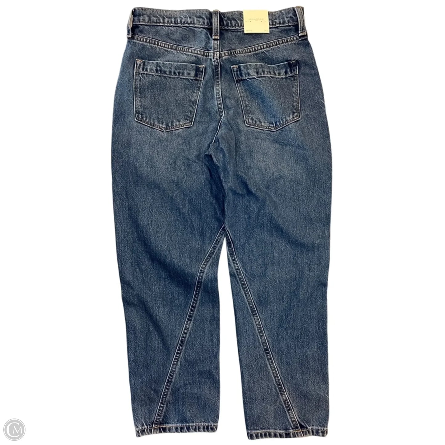 Jeans Wide Leg By Banana Republic In Blue Denim, Size: 2p