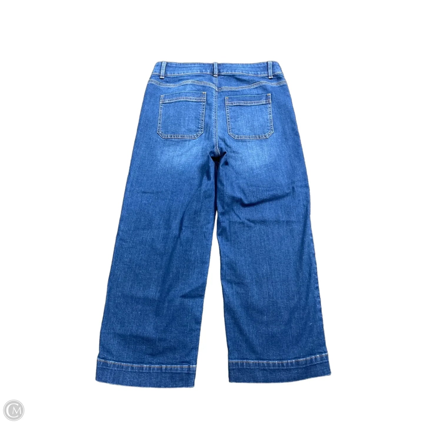 Jeans Cropped By Talbots In Blue Denim, Size: 4
