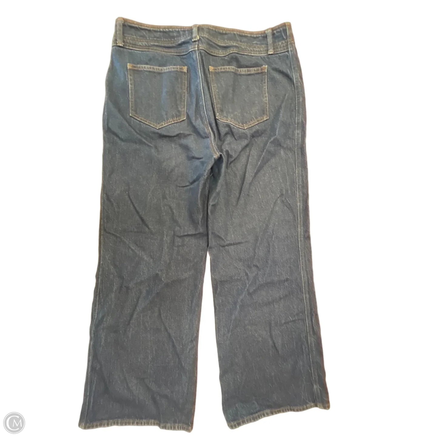 Jeans Wide Leg By Ann Taylor In Blue Denim, Size: 14