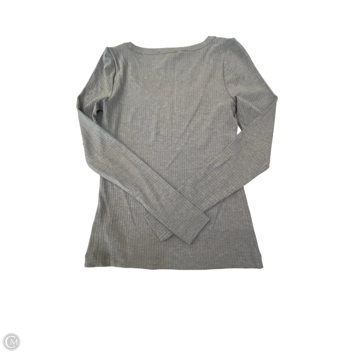 Top Long Sleeve Basic By Spanx In Grey, Size: Xs
