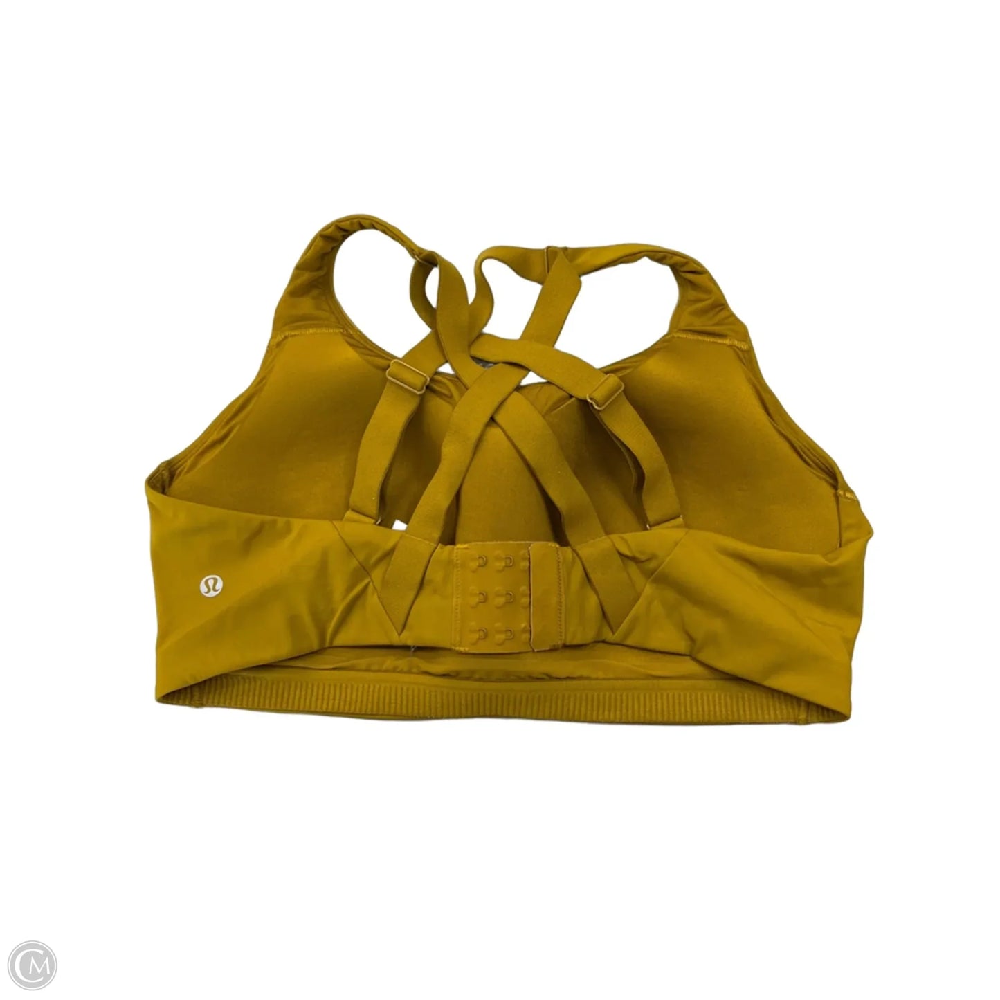 Athletic Bra By Lululemon In Yellow, Size: Xl
