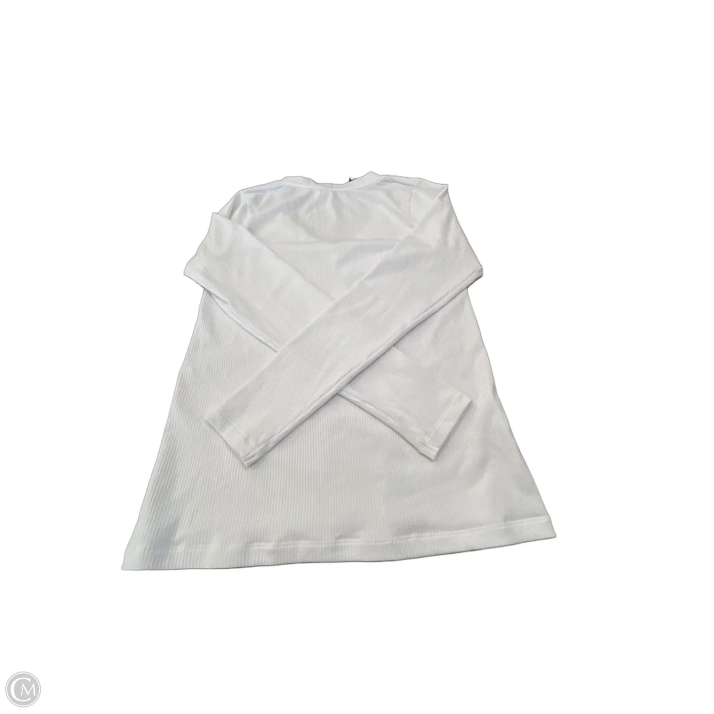 Athletic Top Long Sleeve Crewneck By Athleta In White, Size: M