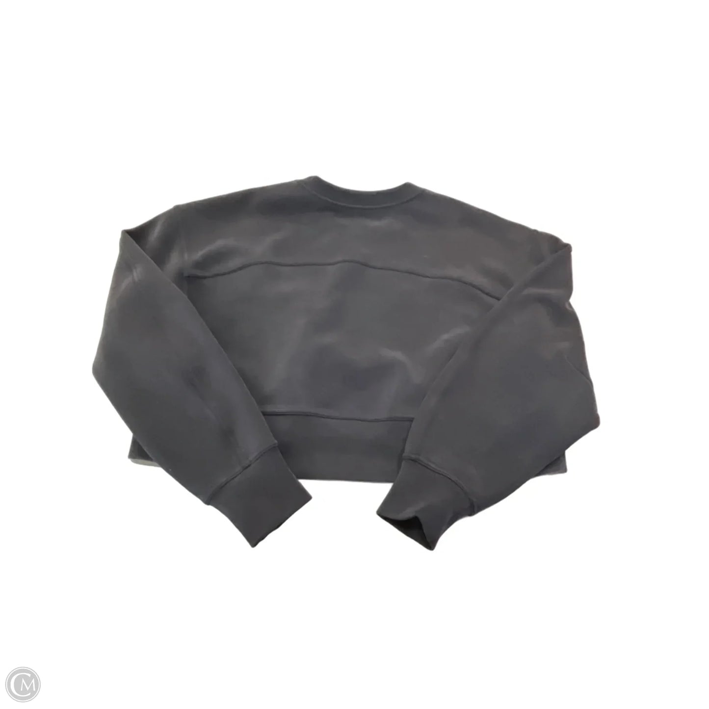 Athletic Top Long Sleeve Crewneck By Lululemon In Grey, Size: M