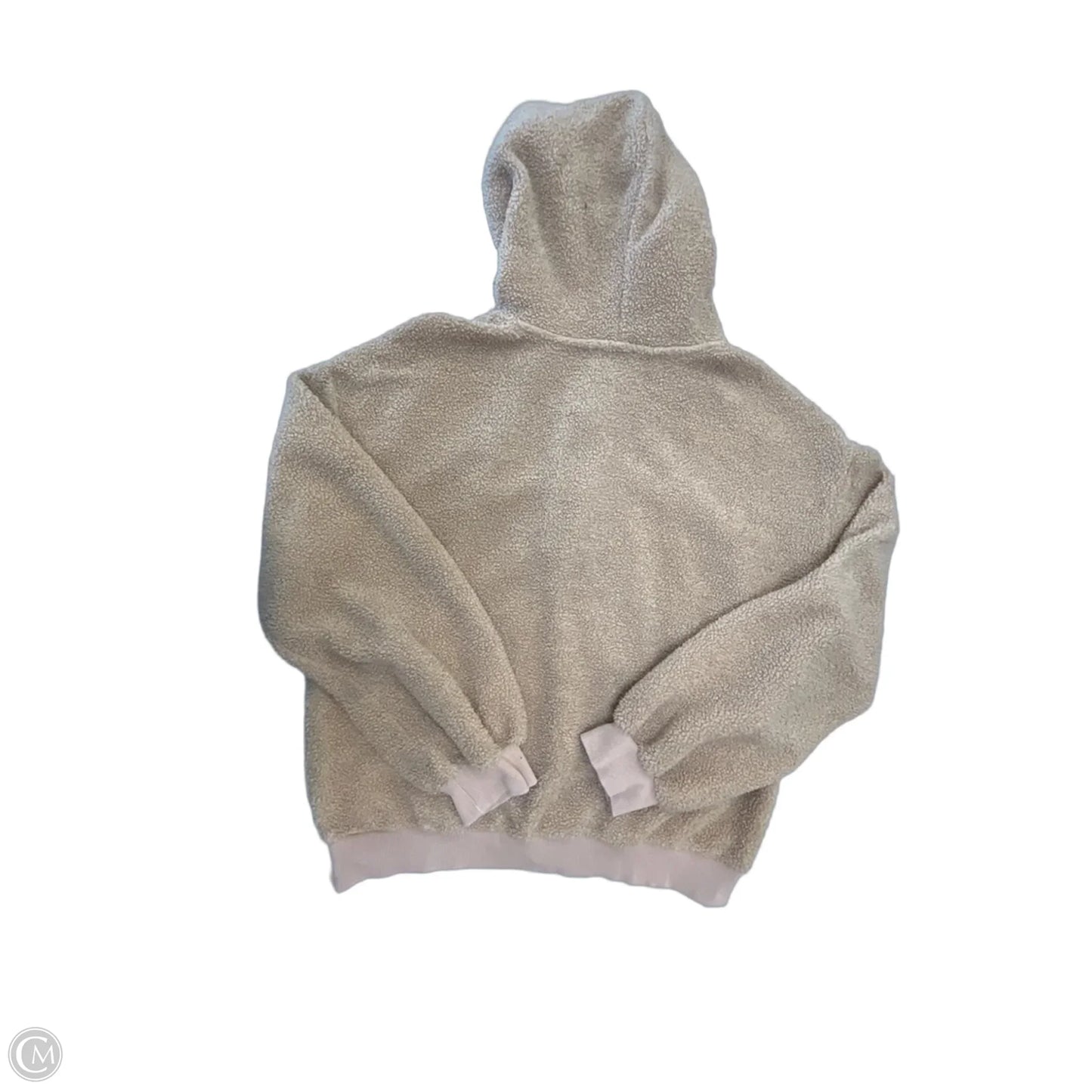 Sweatshirt Hoodie By Current Air In Tan, Size: M
