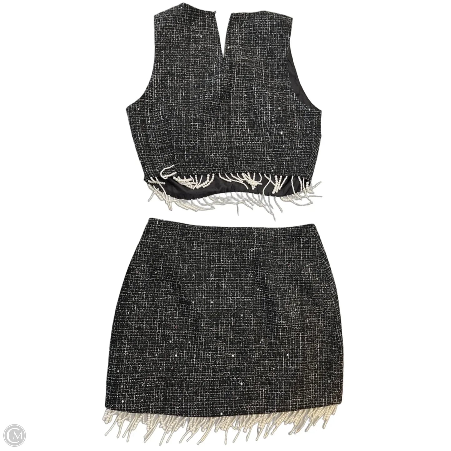 Skirt Set 2pc By Lush In Black, Size: M