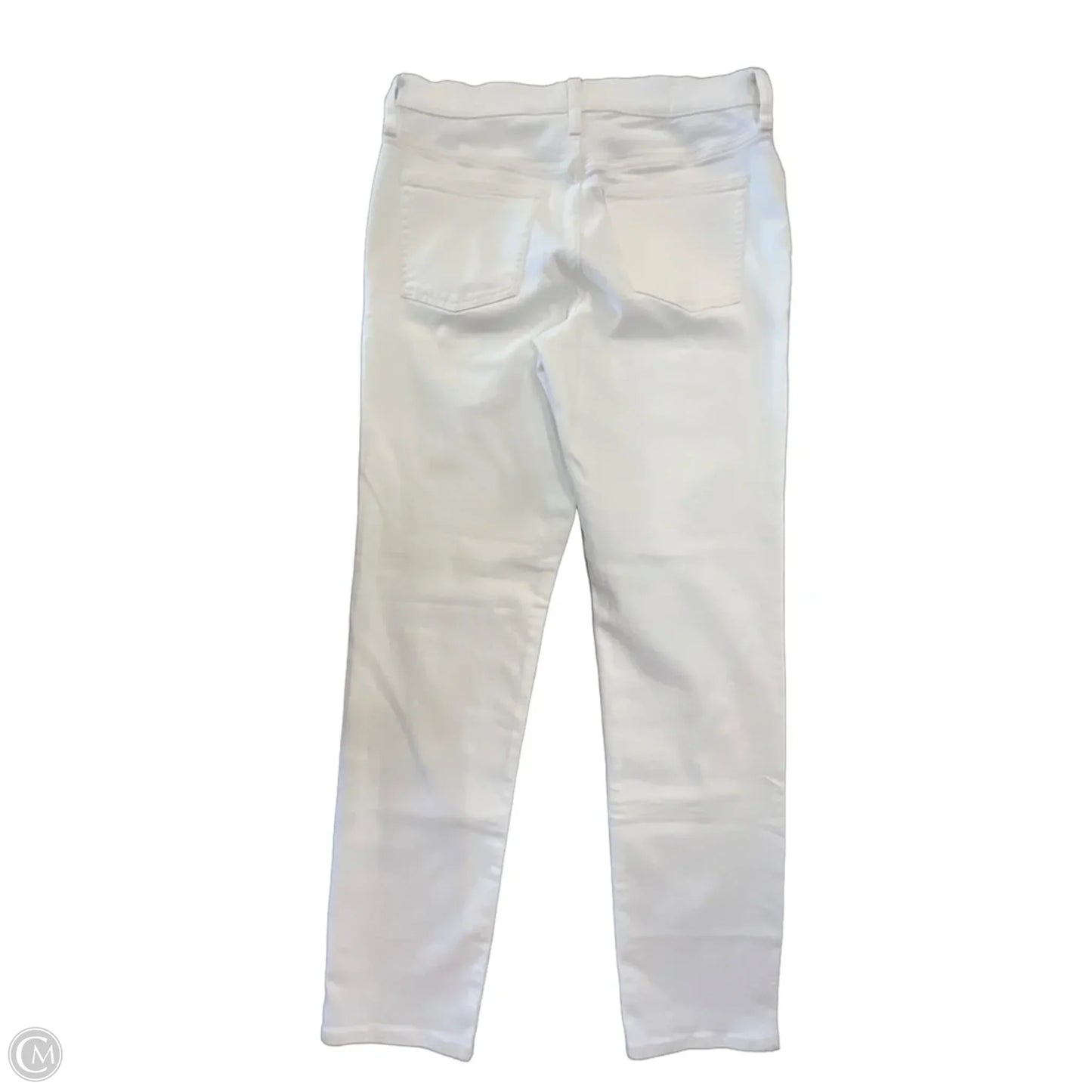 Jeans Straight By J. Crew In White Denim, Size: 8l