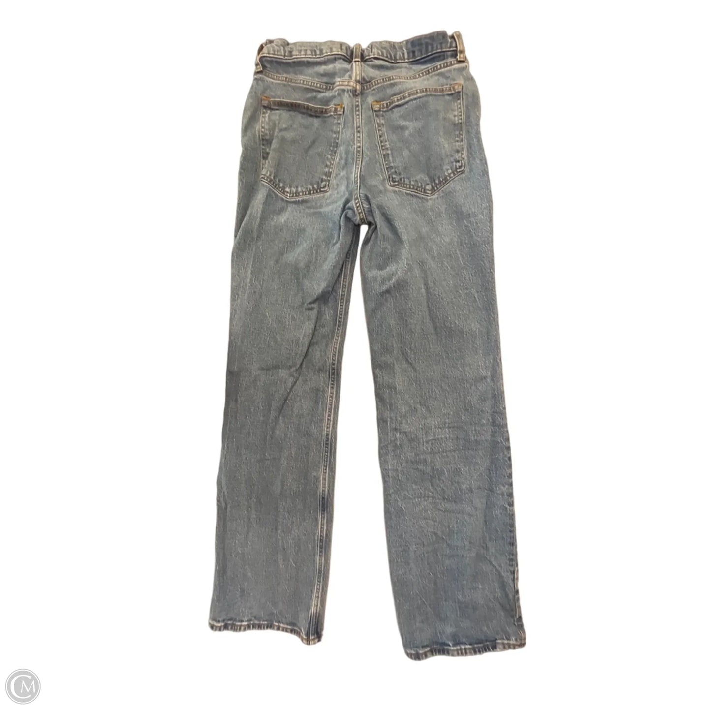 Jeans Straight By Abercrombie And Fitch In Blue Denim, Size: 8l