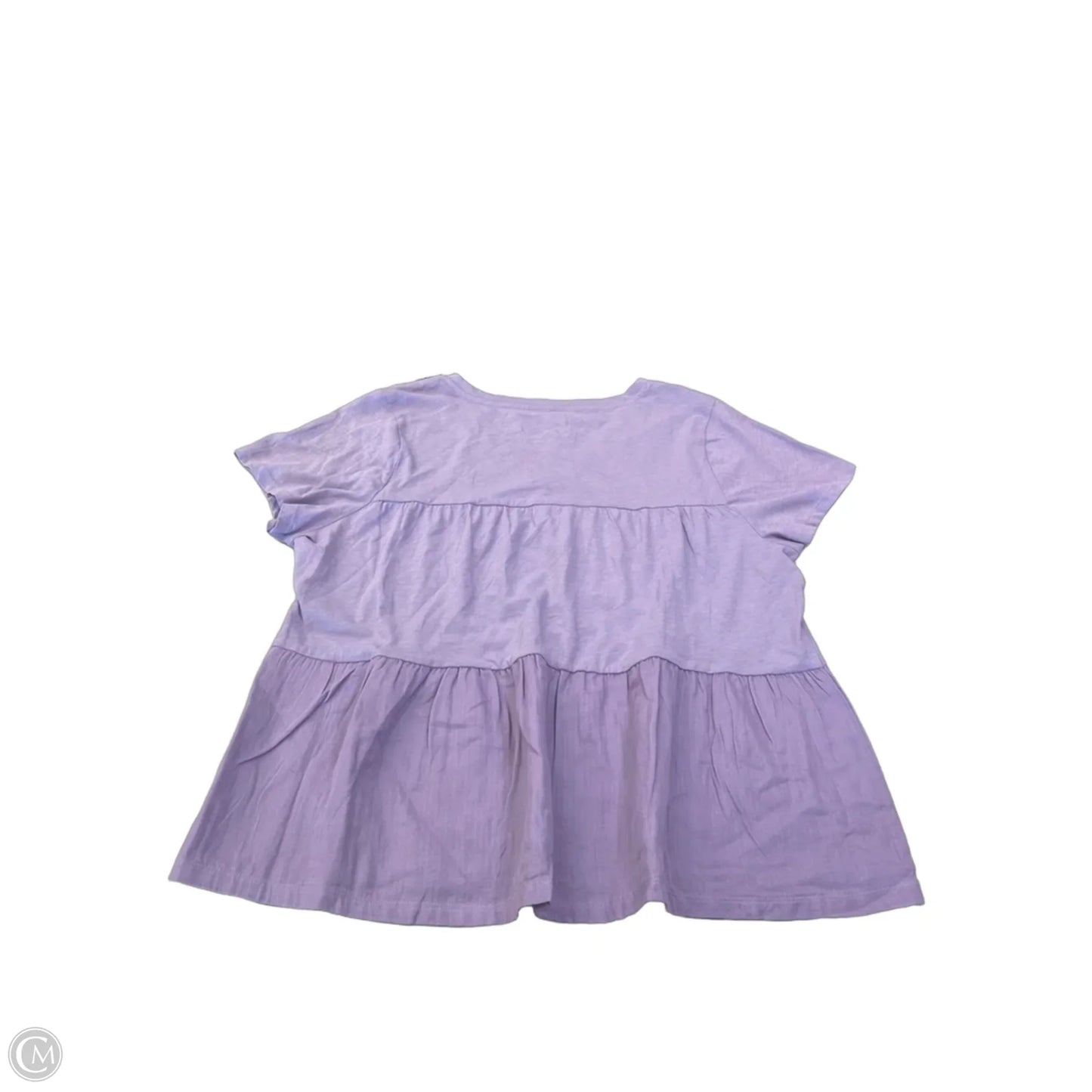 Top Short Sleeve By Sonoma In Purple, Size: Xl