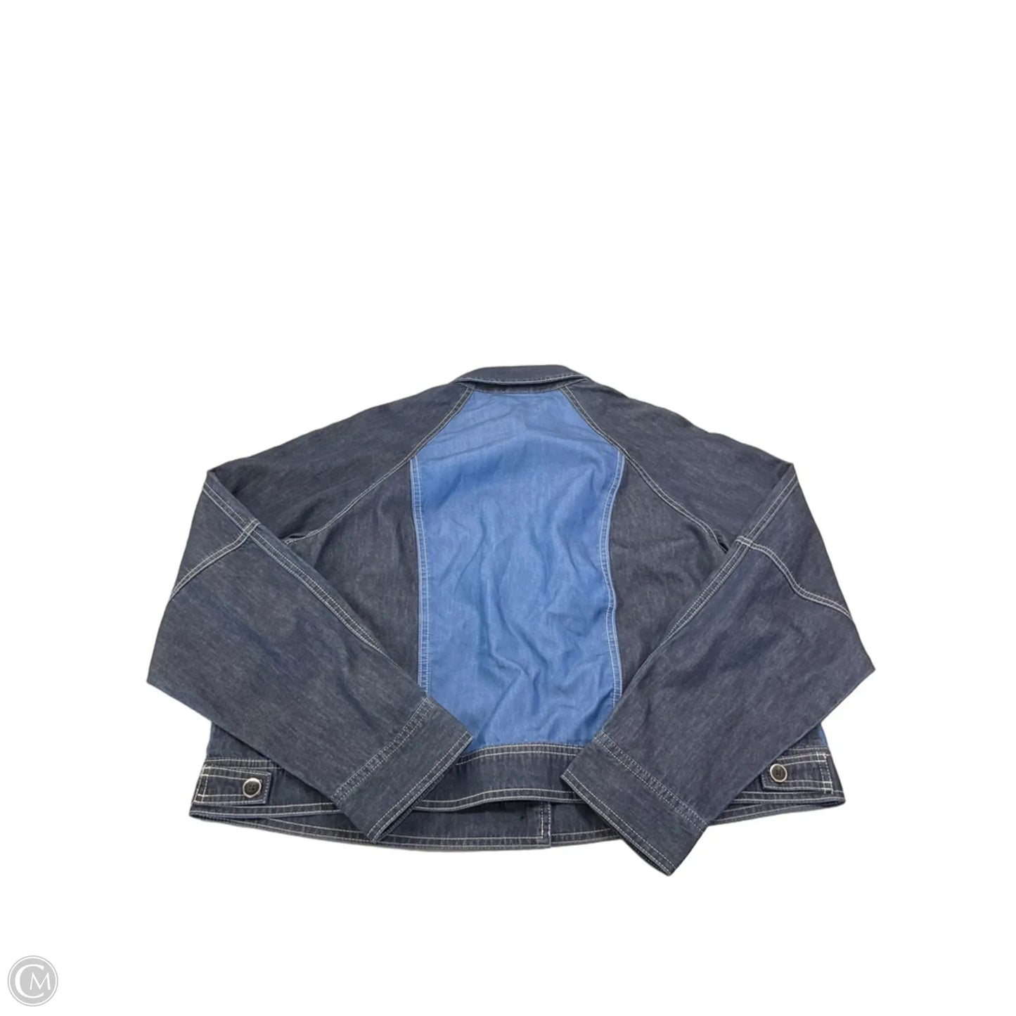 Top Long Sleeve By Cabi In Blue Denim, Size: L