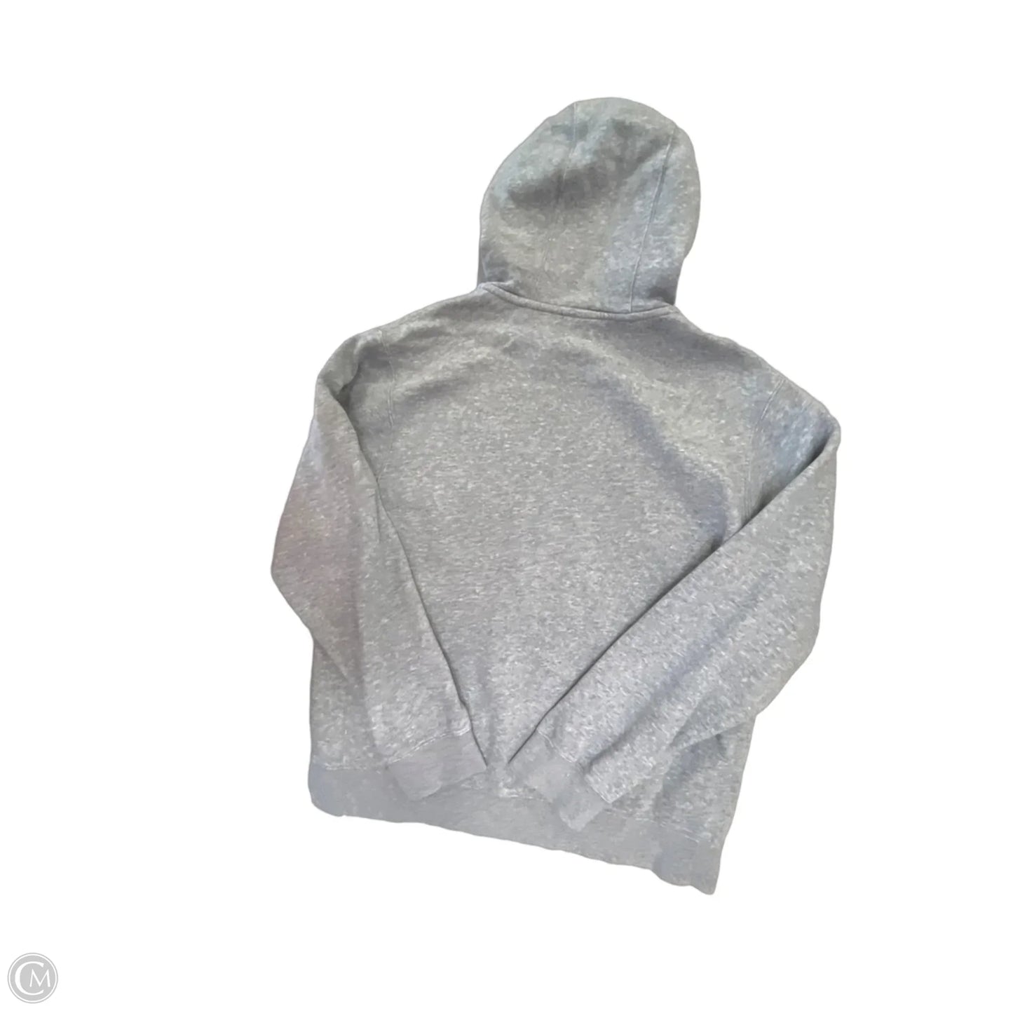 Athletic Sweatshirt Hoodie By Nike Apparel In Grey, Size: M