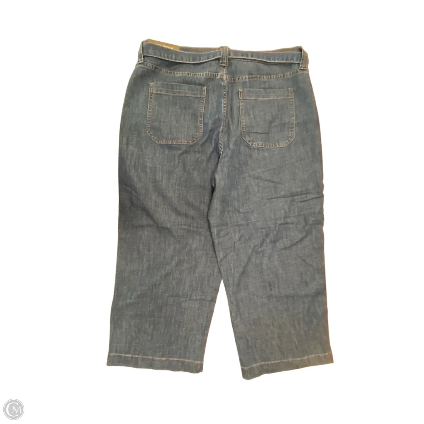 Jeans Wide Leg By Nicole Miller In Blue Denim, Size: 16