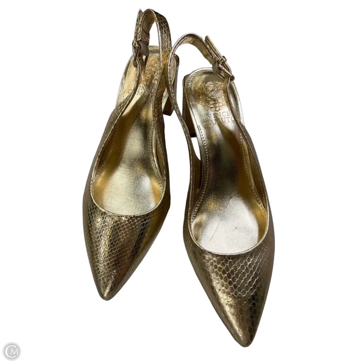 Shoes Heels Kitten By Vince Camuto In Gold, Size: 8.5