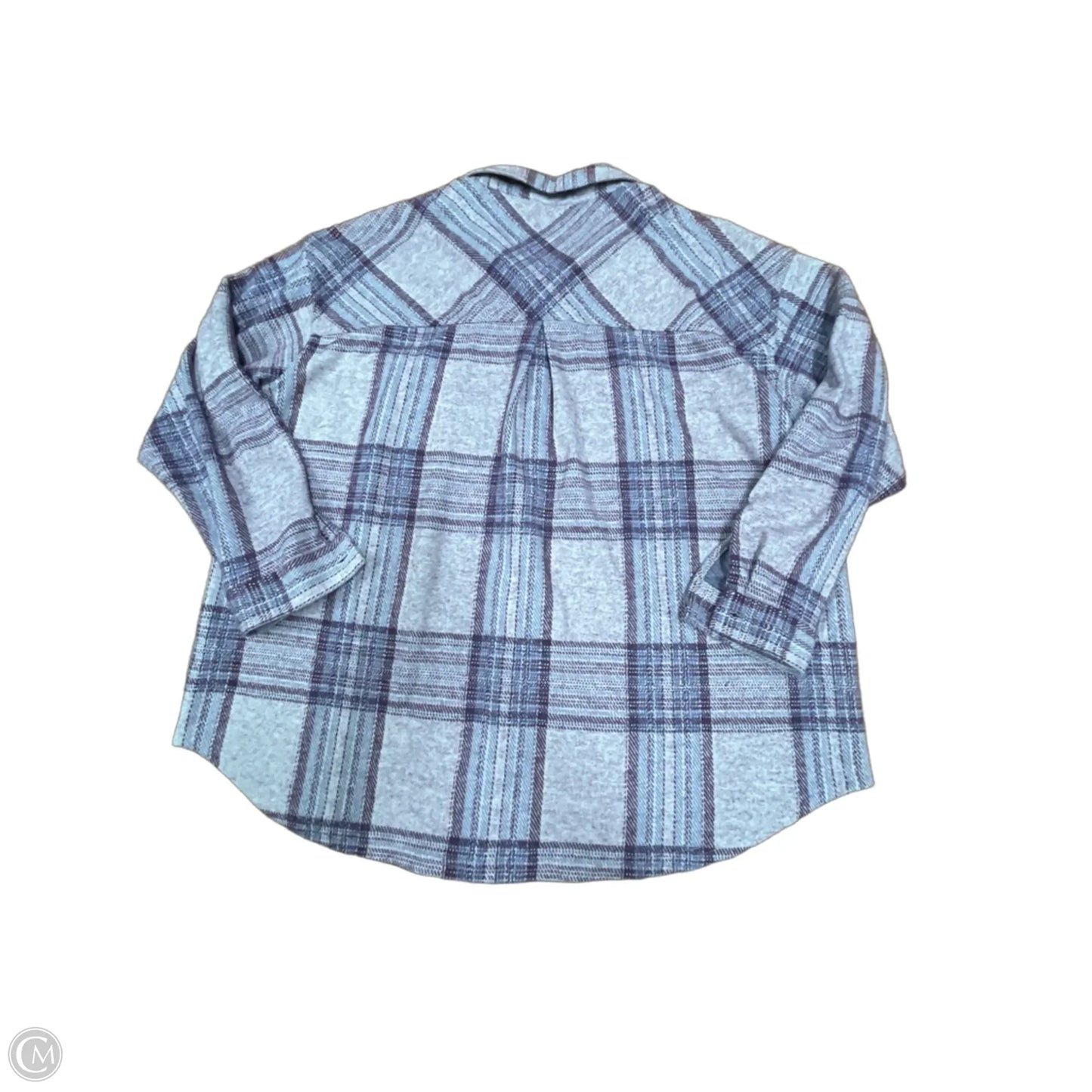 Jacket Shirt By Maurices In Purple, Size: 2x