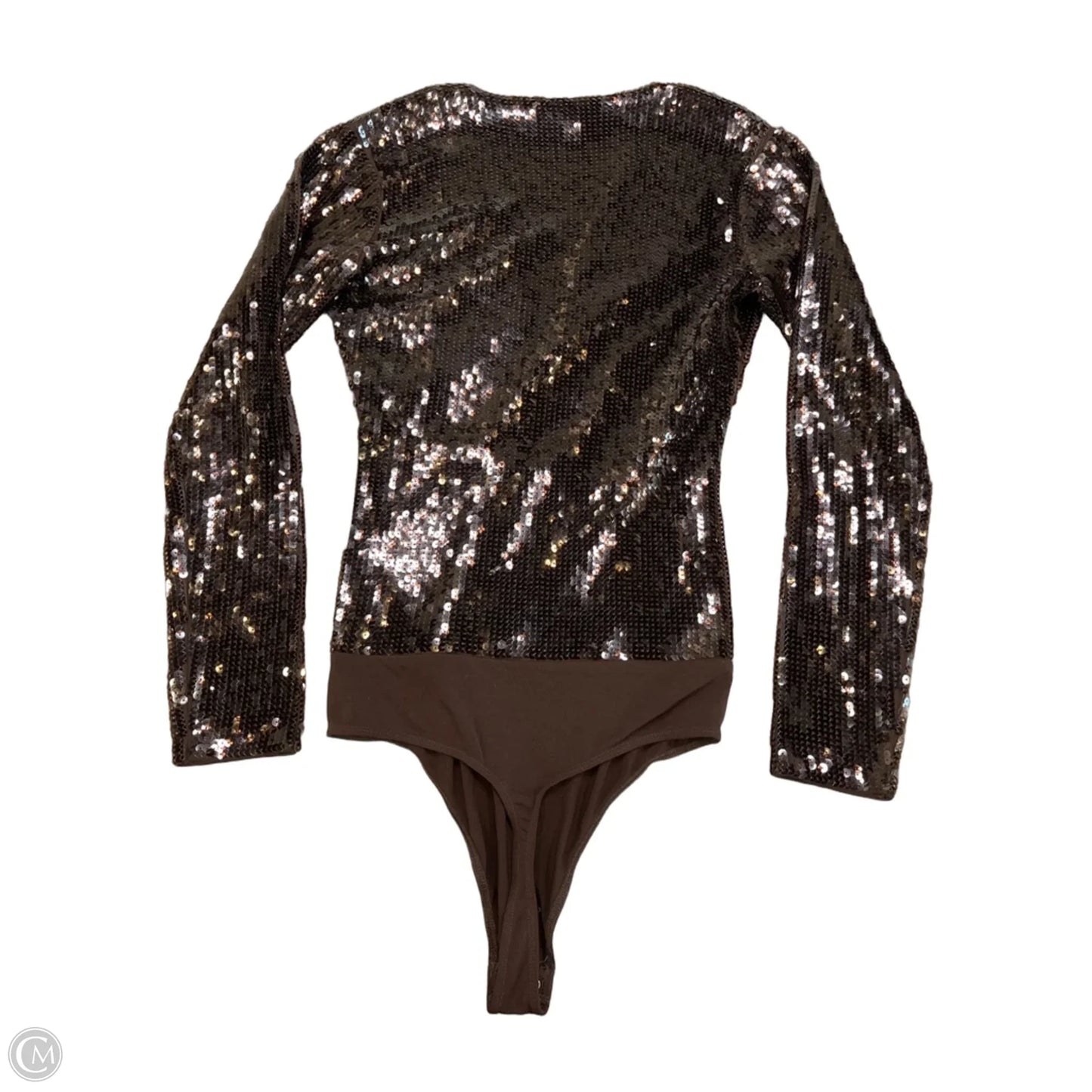 Top Long Sleeve By Express In Brown, Size: M