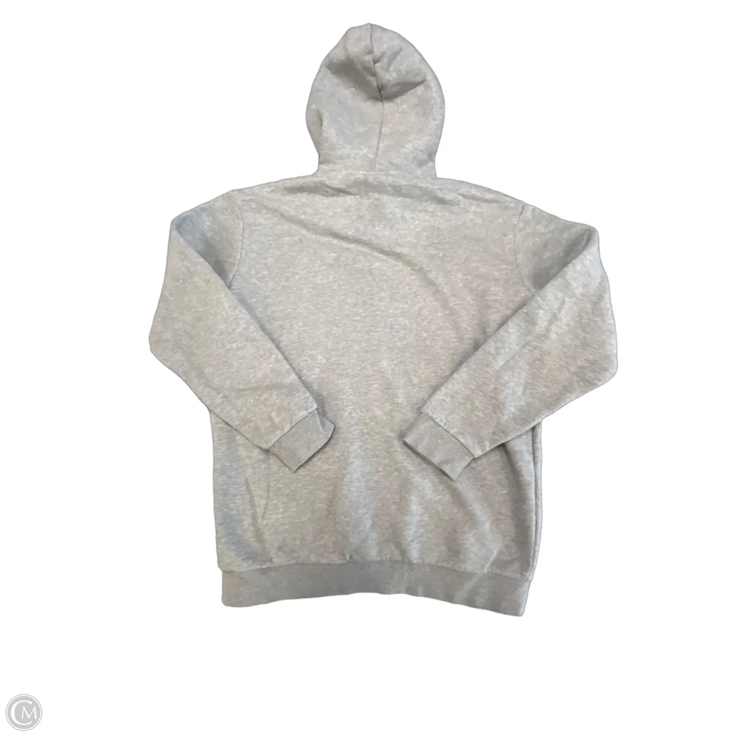 Athletic Sweatshirt Hoodie By Adidas In Grey, Size: M