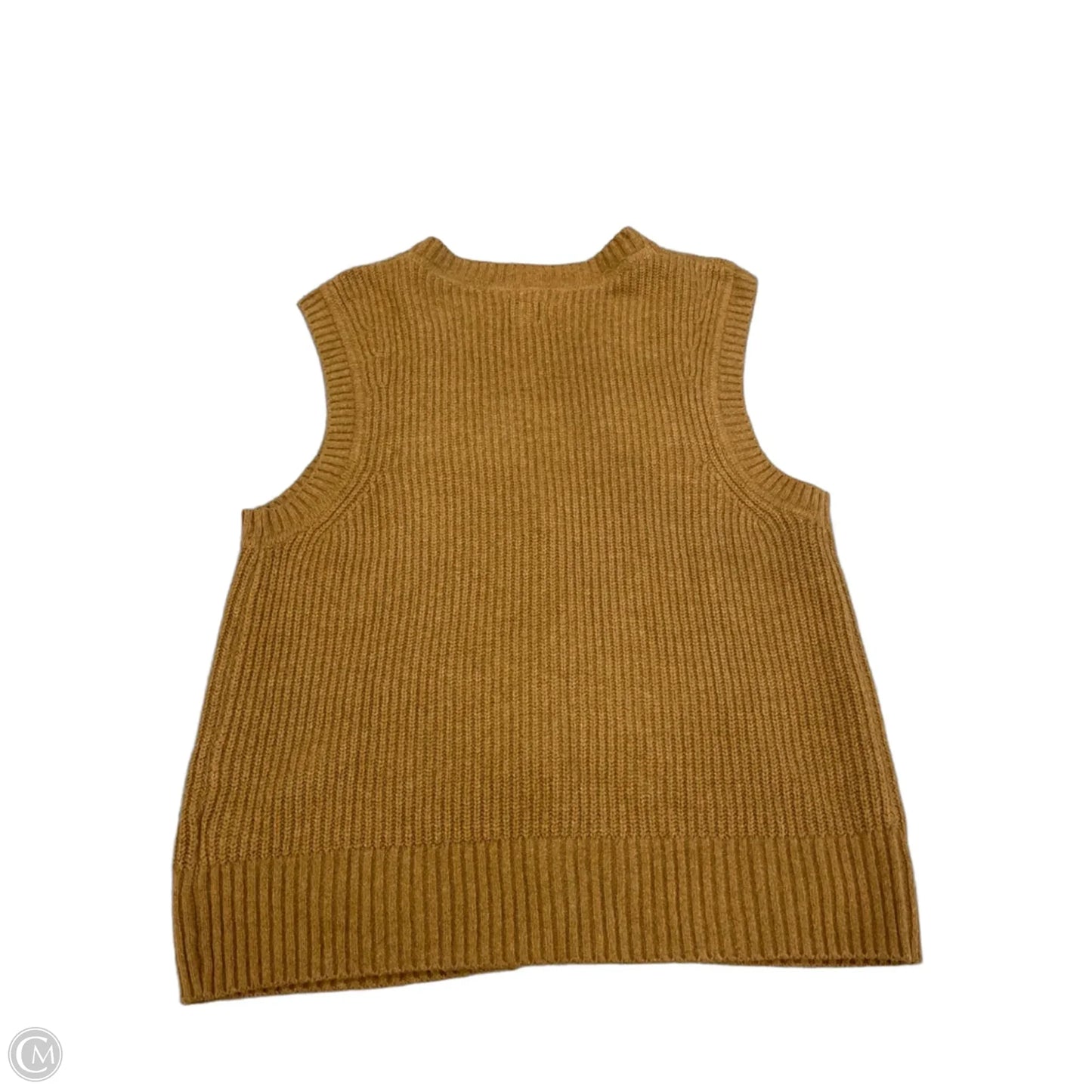 Vest Sweater By Gap In Brown, Size: M