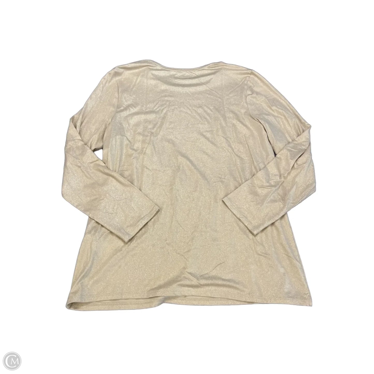 Top Long Sleeve By Chicos In Gold, Size: L